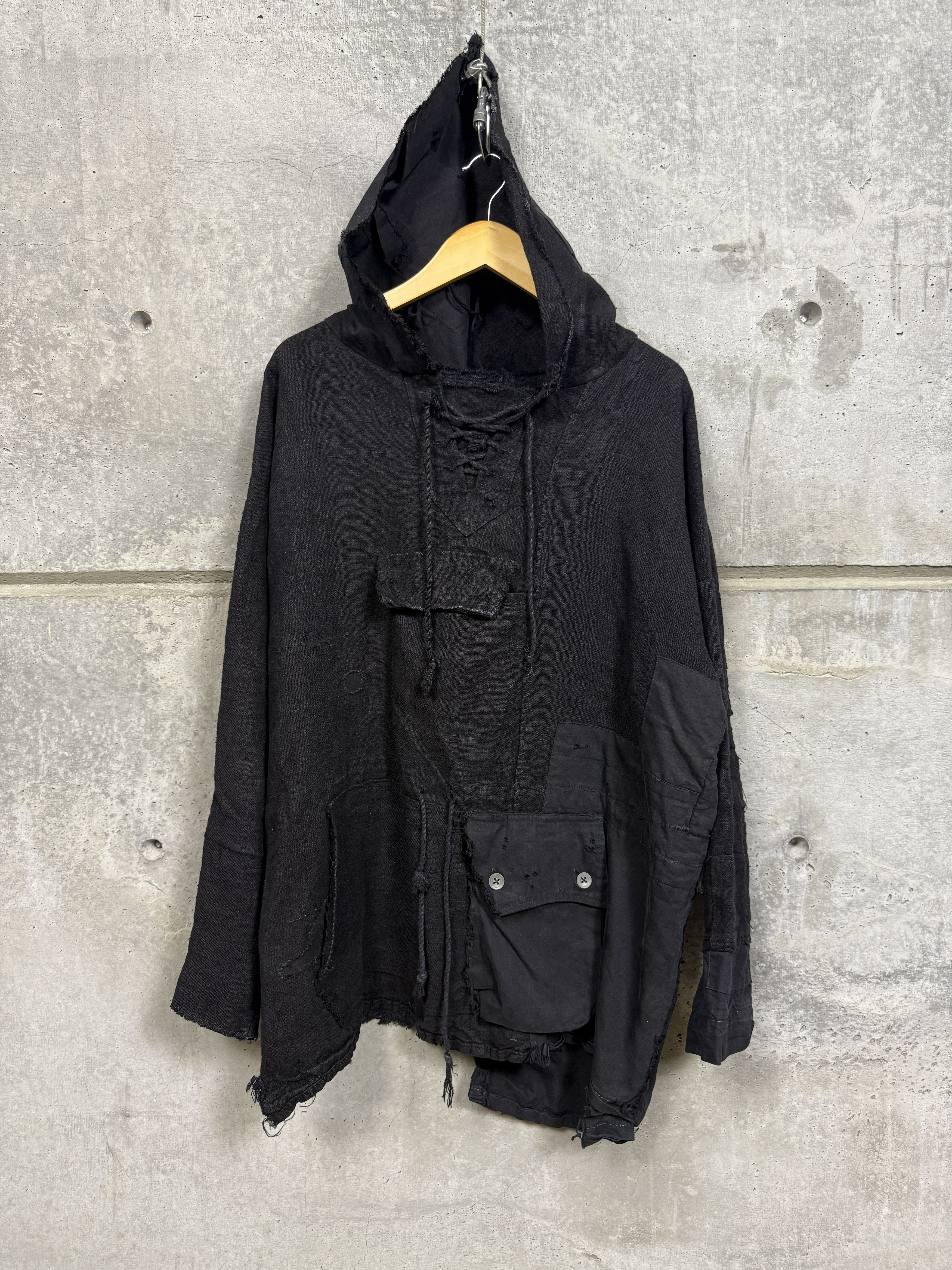 Greg Lauren Greg Lauren Black Antique Hemp Tent Parka Size US M / EU 48-50 / 2 - 1 Thumbnail