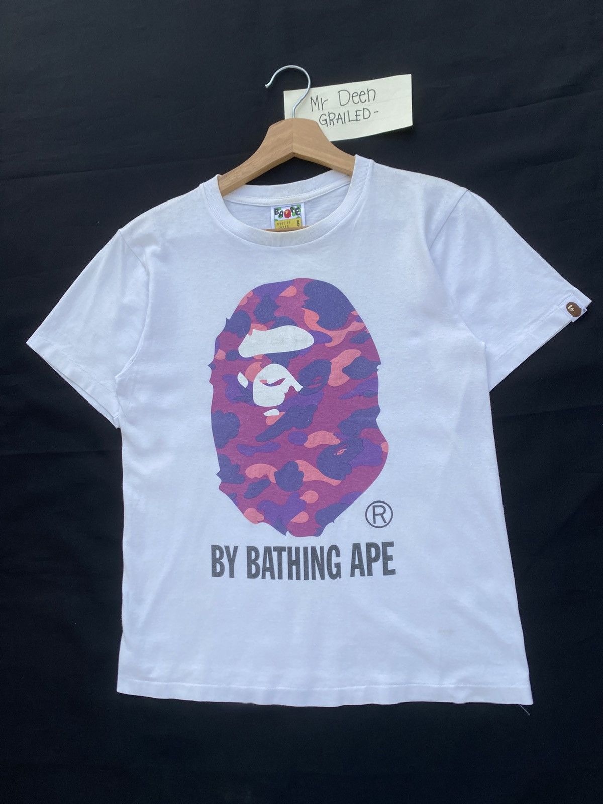 Bape Rare BAPE Ape Head Purple Camo Tshirt Size US S / EU 44-46 / 1 - 4 Thumbnail