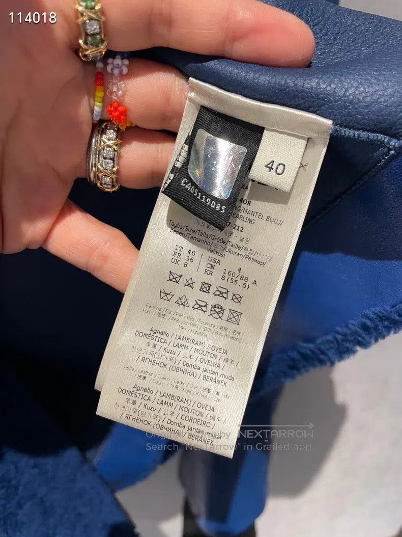 Fendi Fendi Colorful letter fur and leather integrated jacket co Size XS / US 0-2 / IT 36-38 - 5 Thumbnail