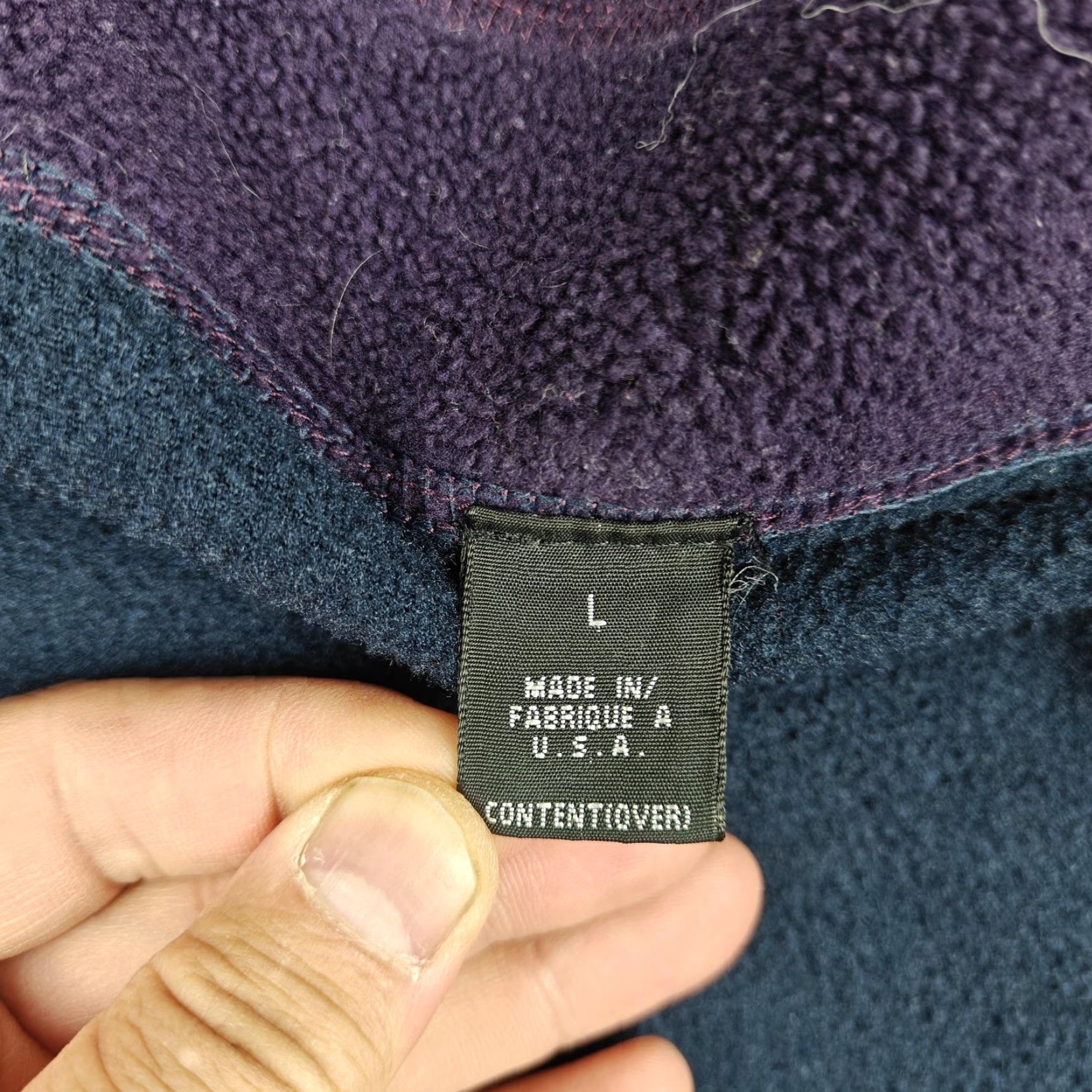 Patagonia VINTAGE Patagonia Vest Mens L Purple Fleece Full Zip Outdoor Windproof 90s Shirt Mens Size US L / EU 52-54 / 3 - 2 Thumbnail