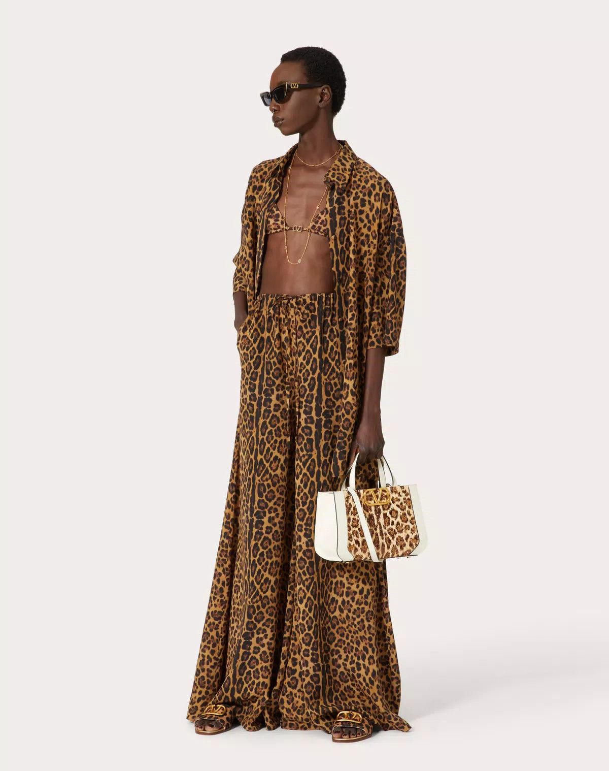 Valentino o1s1wg110625 Trousers In Animalier in Leopard/Brown Size 25" / US 0 / IT 36 - 3 Thumbnail