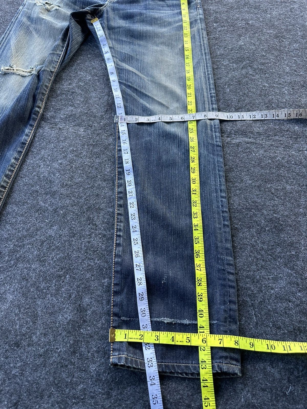 Edwin Vintage Edwin Exclusive Distressed Japan Denim 30x33 D344 Size US 30 / EU 46 - 10 Thumbnail