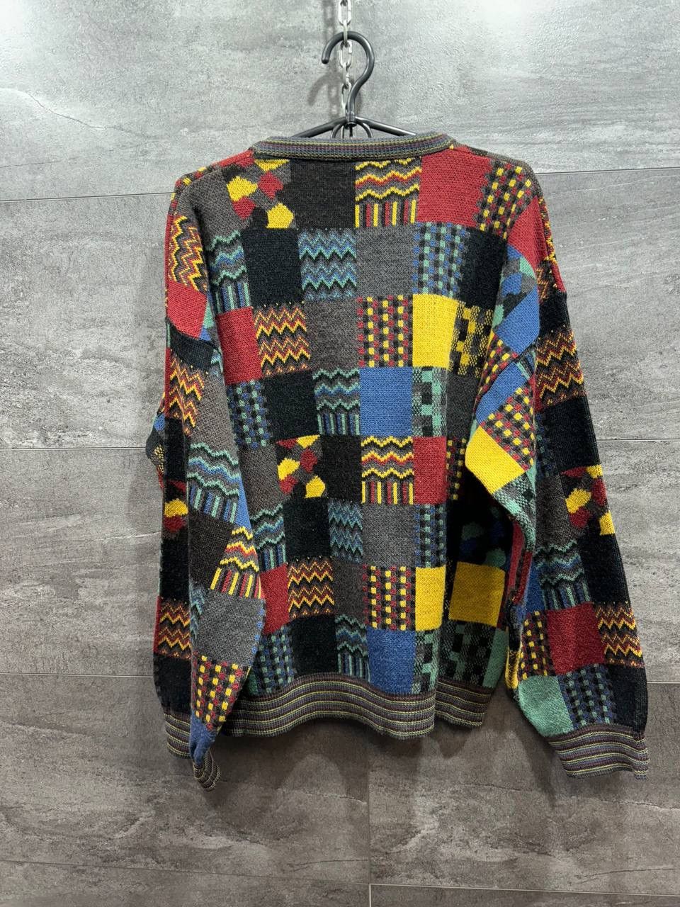 Vintage Vintage 80s Pattern Knitwear Abstract Wool Jumper Sweater Size US M / EU 48-50 / 2 - 10 Thumbnail