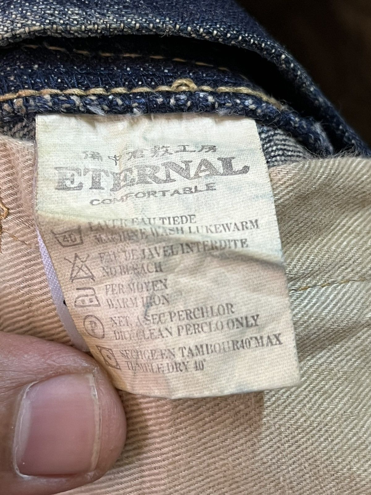 POST ARCHIVE FACTION (PAF) Vintage Eternal Mudwash Honeycomb Distressed Denim Size US 30 / EU 46 - 9 Thumbnail