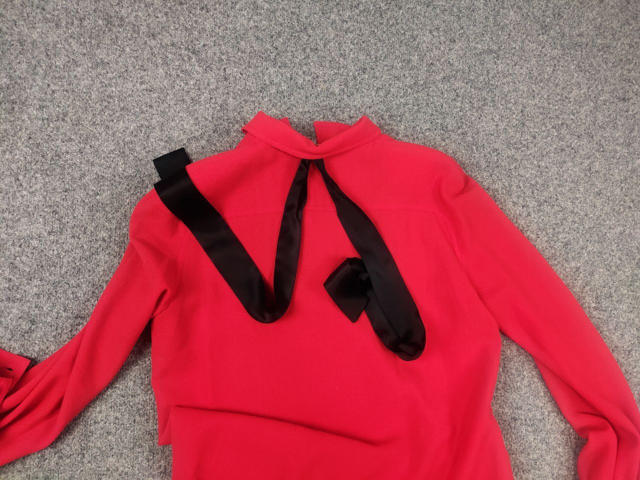 Valentino Vintage 80's Valentino miss V Red shirt dress long sleeves Size M / US 6-8 / IT 42-44 - 10 Thumbnail