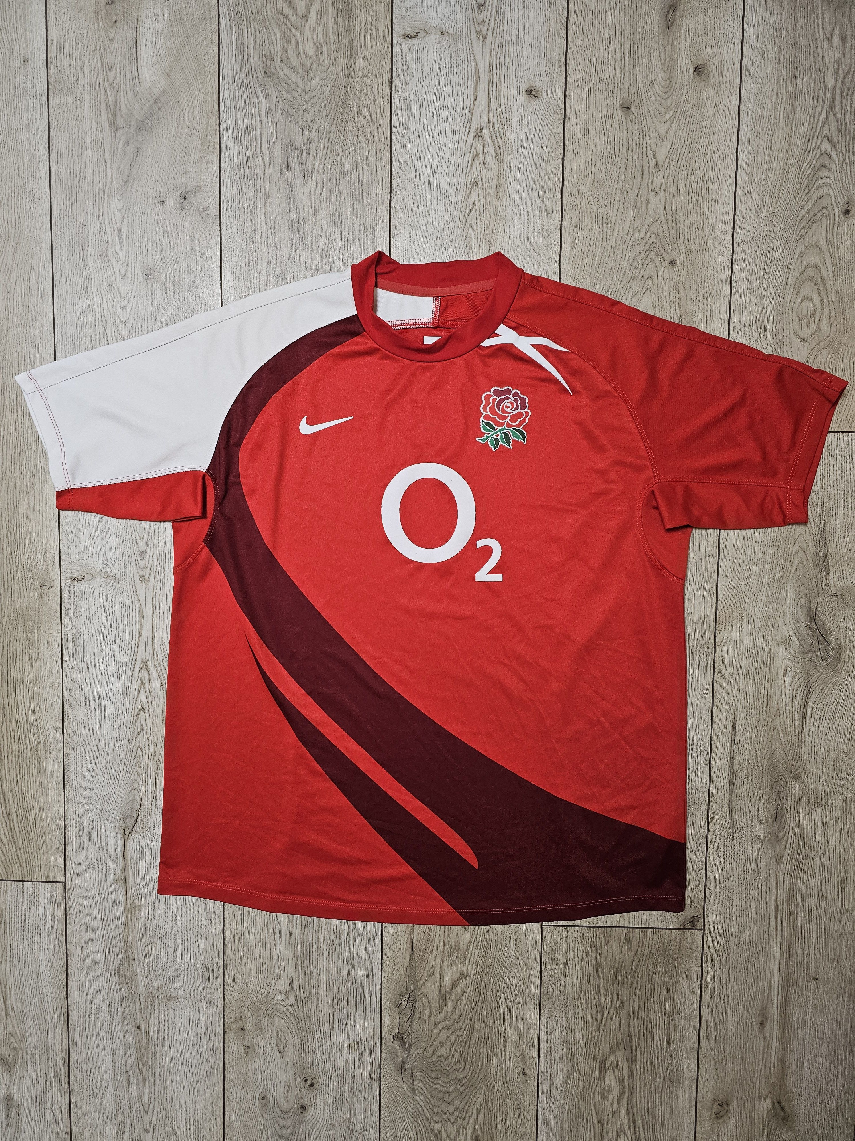 Nike ENGLAND RUGBY JERSEY VINTAGE AWAY RED SHIRT RUGBY JERSEY Size US XL / EU 56 / 4 - 1 Thumbnail