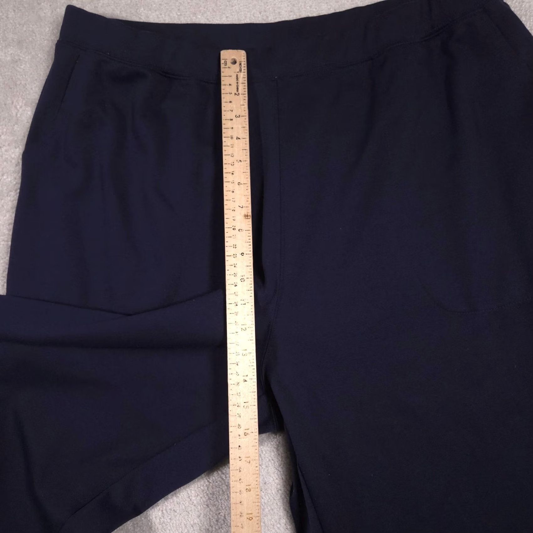 Vintage VINTAGE Woman Within Sweatpants Womens 26W Navy Blue Jersey Wide-Leg Pull On Stretch Size 4XL / US 24-26 - 7 Thumbnail