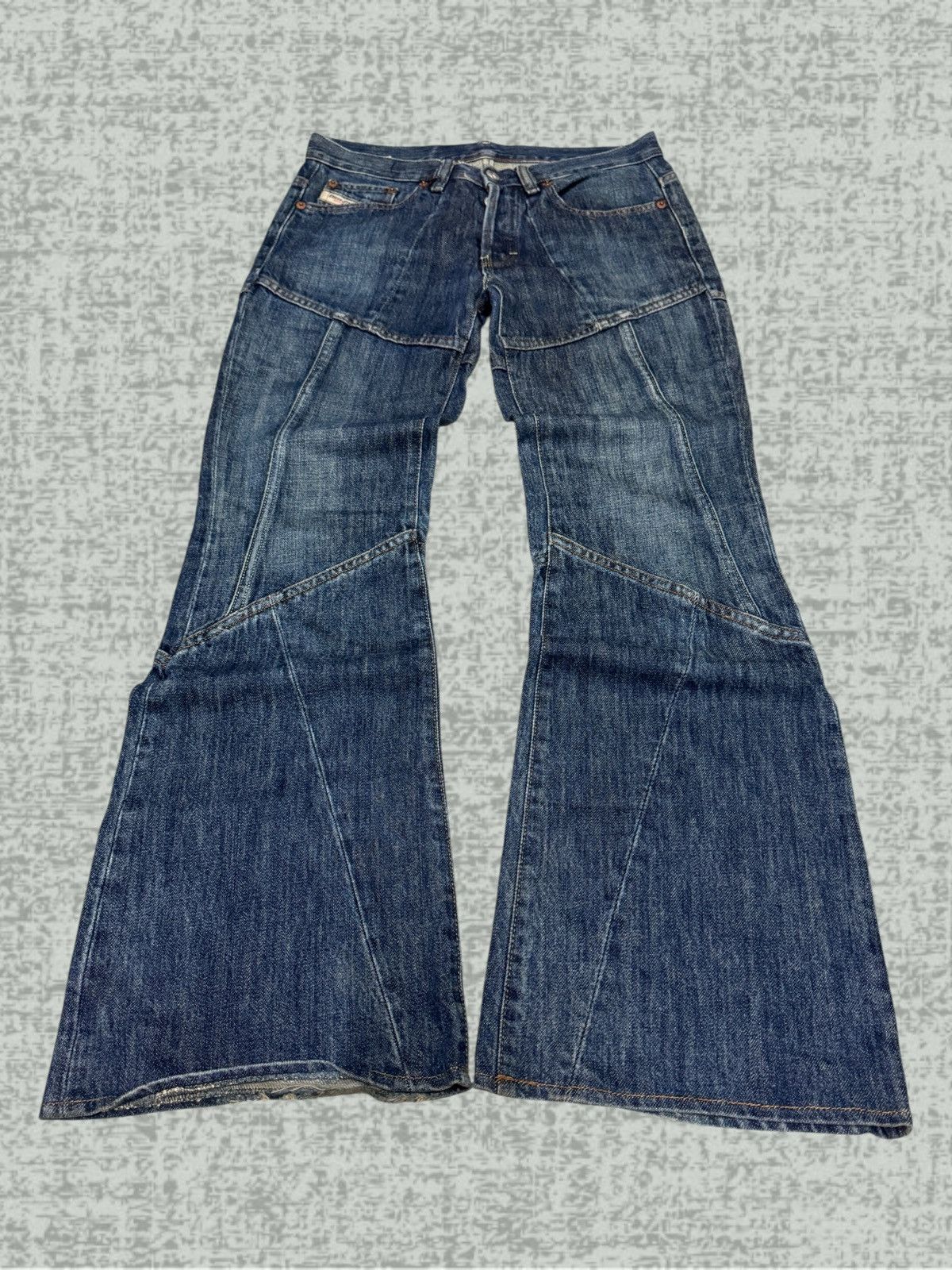 Diesel DIESEL INDUSTRY Flared Reconstructed Low Rise Denim Size US 28 / EU 44 - 1 Thumbnail