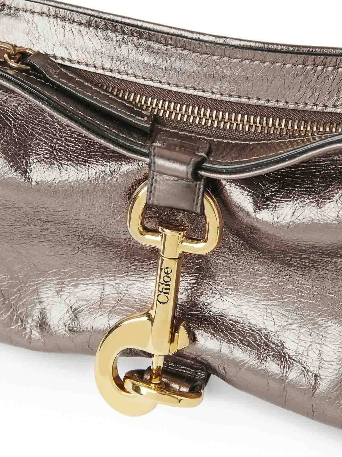 Chloe o1loc1c10226 Size: OS / Kerala Shoulder Bag in Shiny Grey Size ONE SIZE - 7 Thumbnail
