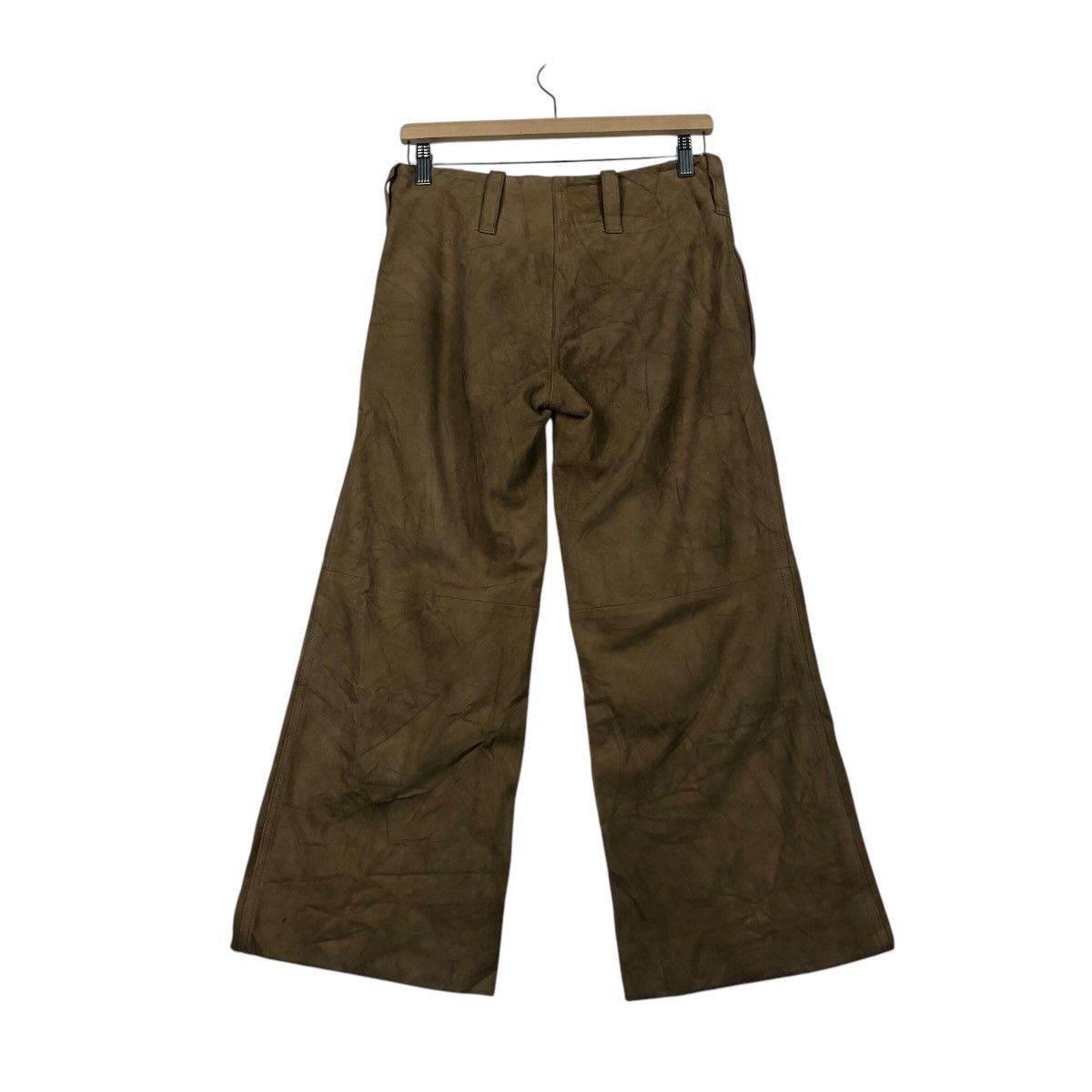 Ralph Lauren Archival Ralph Lauren Suede Leather Wide Leg Pants Size US 30 / EU 46 - 9 Thumbnail