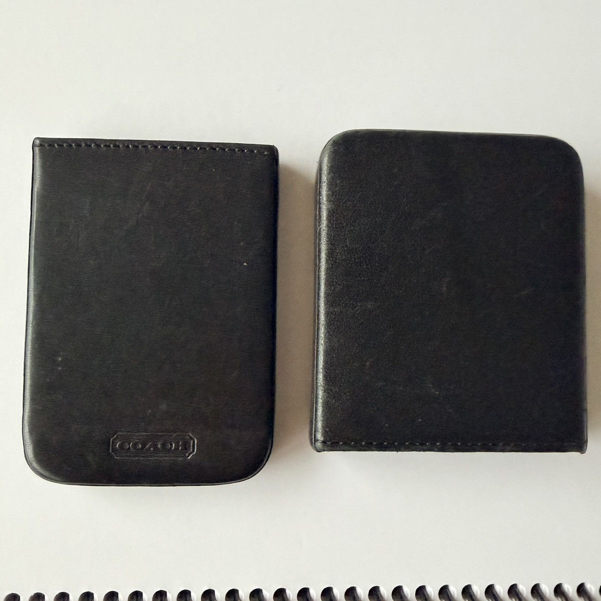 Coach Coach Black Leather Slide Structured Business Card Holder Size ONE SIZE - 7 Thumbnail