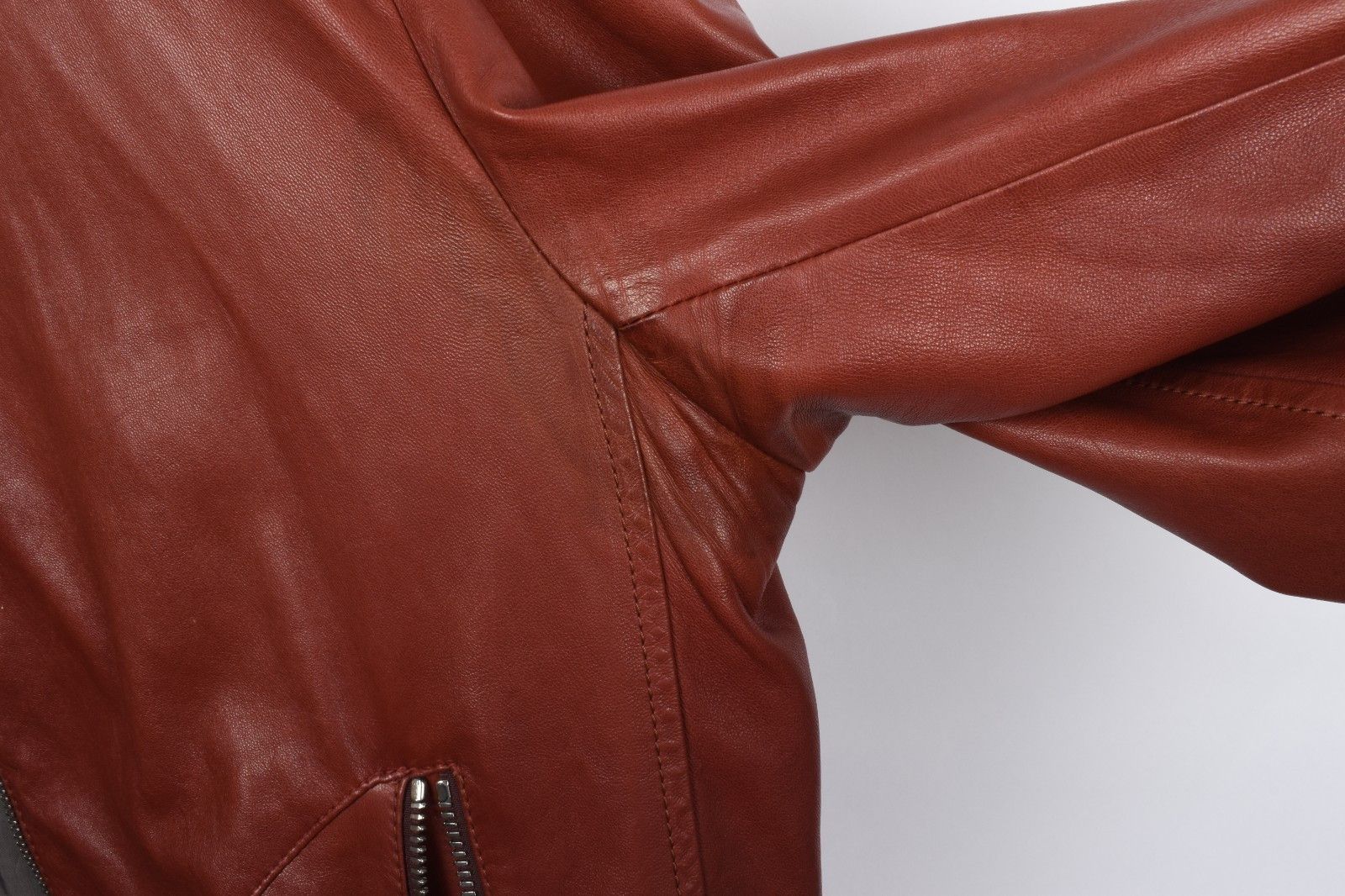 Brunello Cucinelli Brunello Cucinelli Men Jacket Leather Bomber Size L, S1891 Size US L / EU 52-54 / 3 - 11 Thumbnail