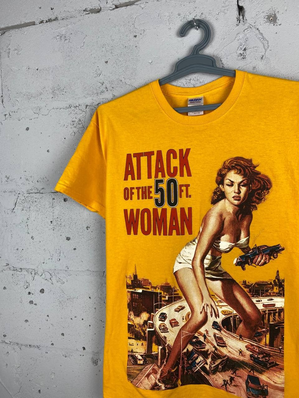 Vintage Vintage Attack Of The 50FT Woman Tee Size US L / EU 52-54 / 3 - 3 Thumbnail