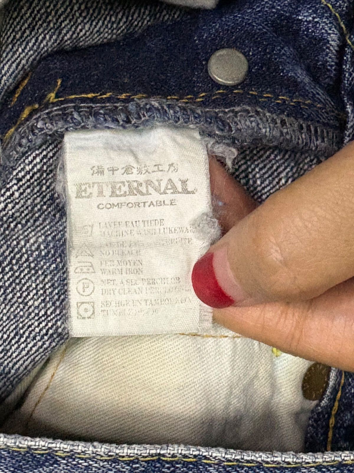Eternal × Japanese Brand Vintage Japanese Eternal Mud Wash Distressed Jeans Size US 29 - 9 Thumbnail