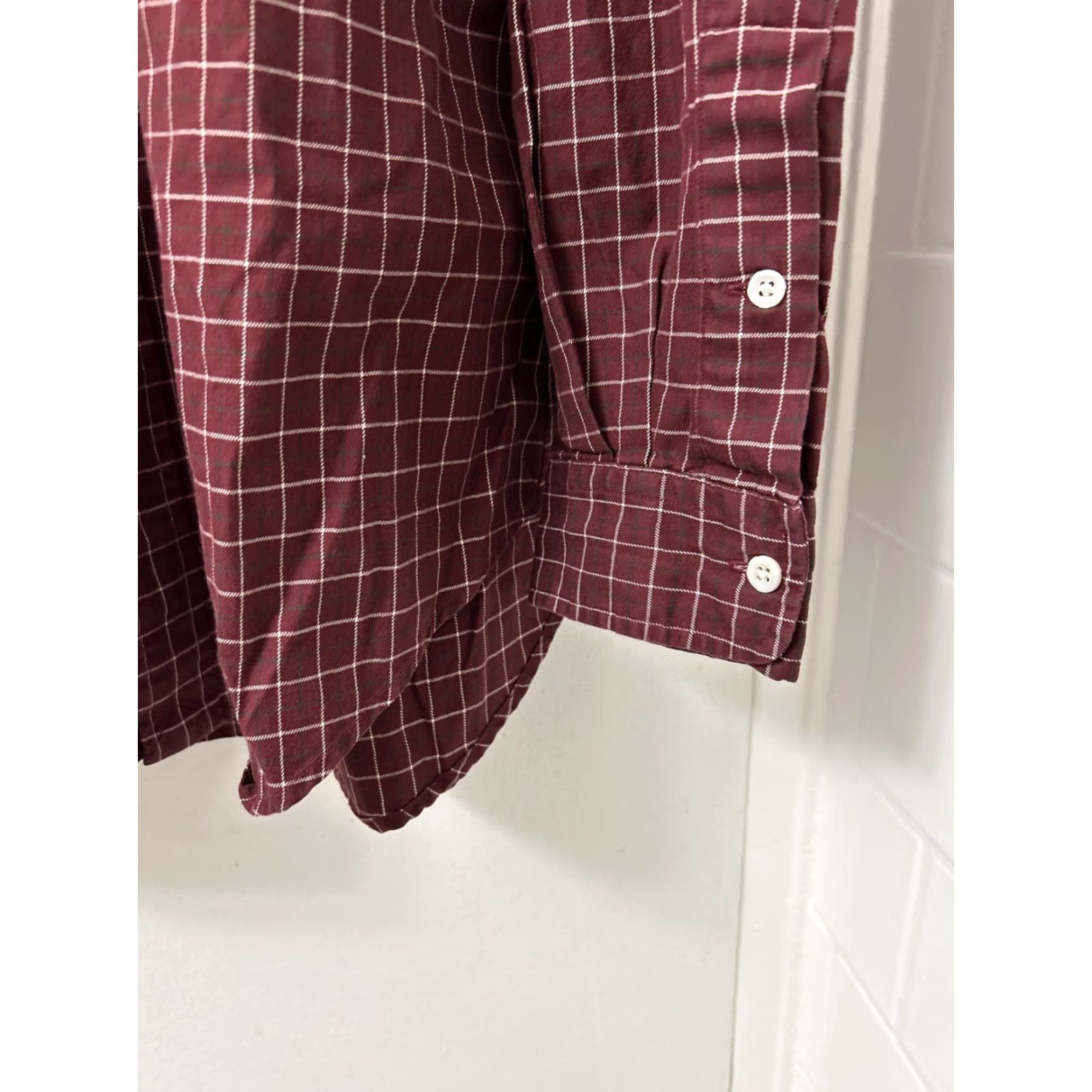 Ralph Lauren Ralph Lauren Shirt Mens Large Maroon Red Plaid Classic Fit Button-Down L/S Button-Up Casual Size US L / EU 52-54 / 3 - 5 Thumbnail