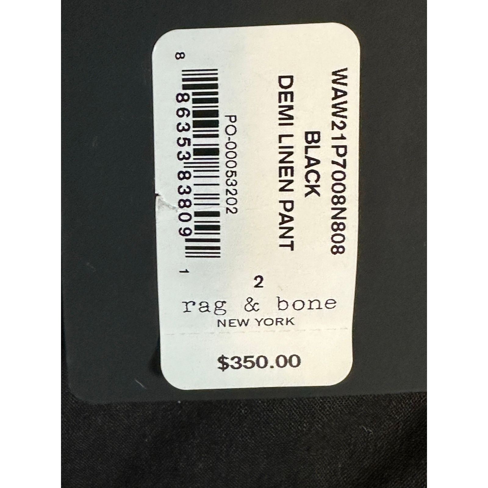 Rag & Bone Rag & Bone black demi linen pants size 2 Size 26" / US 2 / IT 38 - 7 Thumbnail