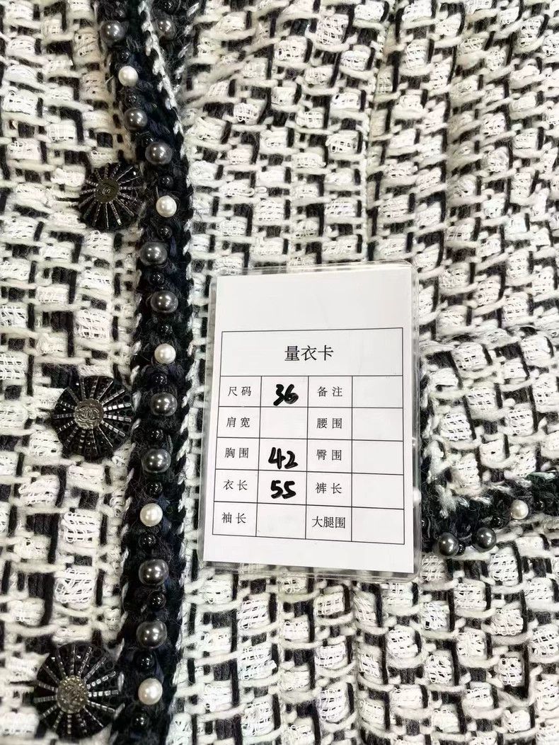 Chanel Chanel Heavy industry black and white pearl woven rolled e Size XS / US 0-2 / IT 36-38 - 9 Thumbnail
