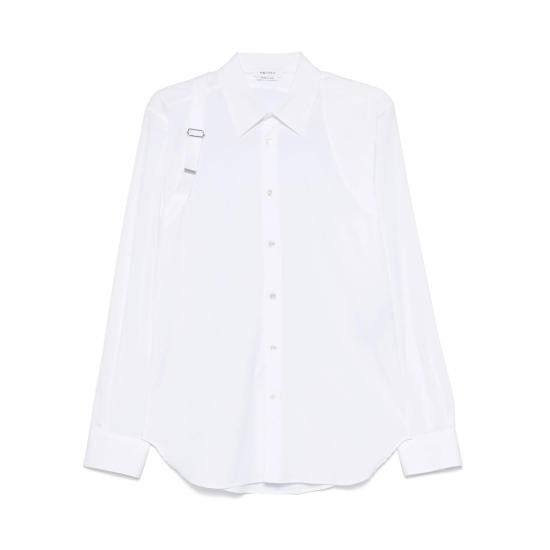 Alexander McQueen ALEXANDER MCQUEEN Men Long Tops 828170 QNAAB 9000 WHITE Size US M / EU 48-50 / 2 - 1 Thumbnail