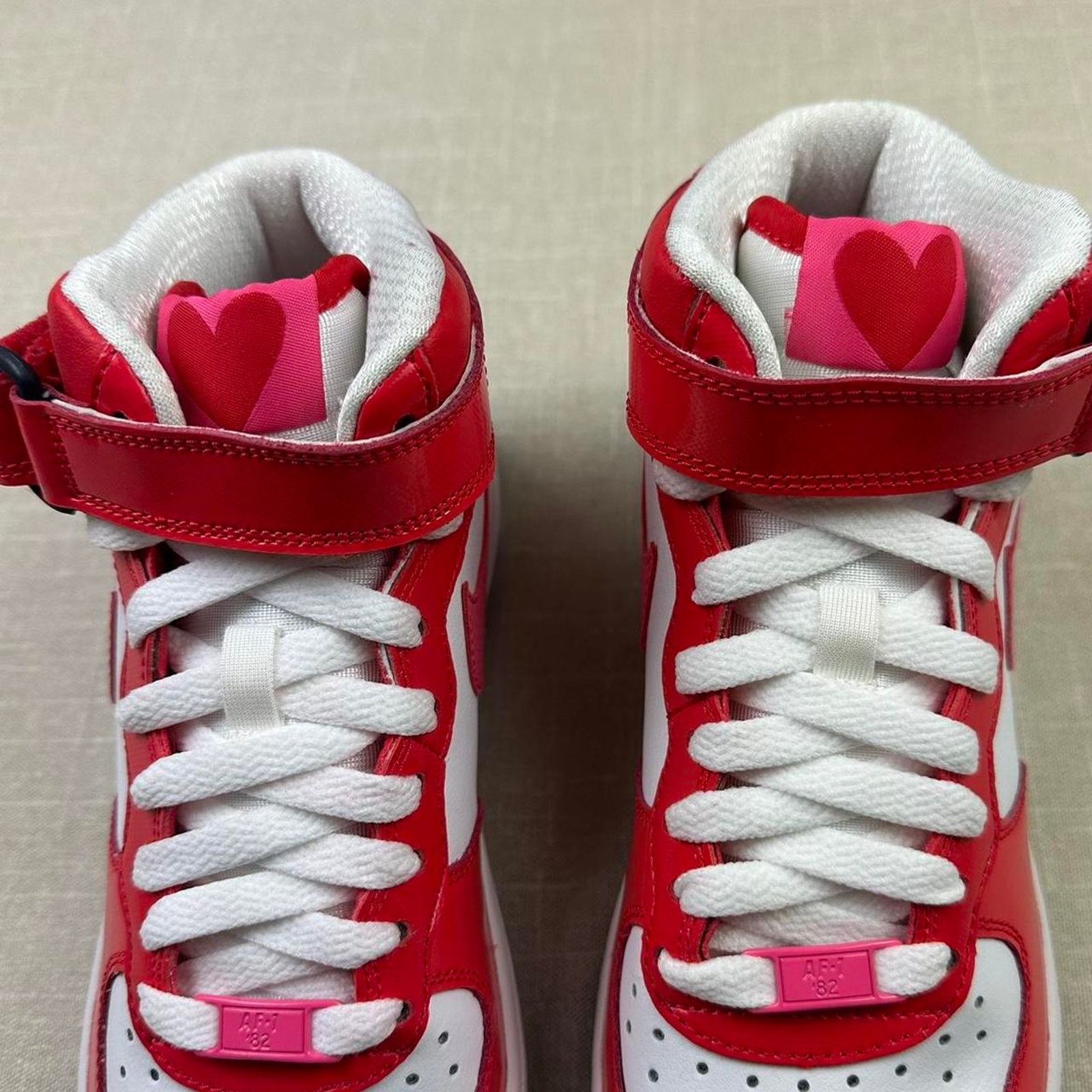 Nike 2013 Nike Air Force 1 Mid “Valentines Day” Size US 7 / IT 37 - 4 Thumbnail