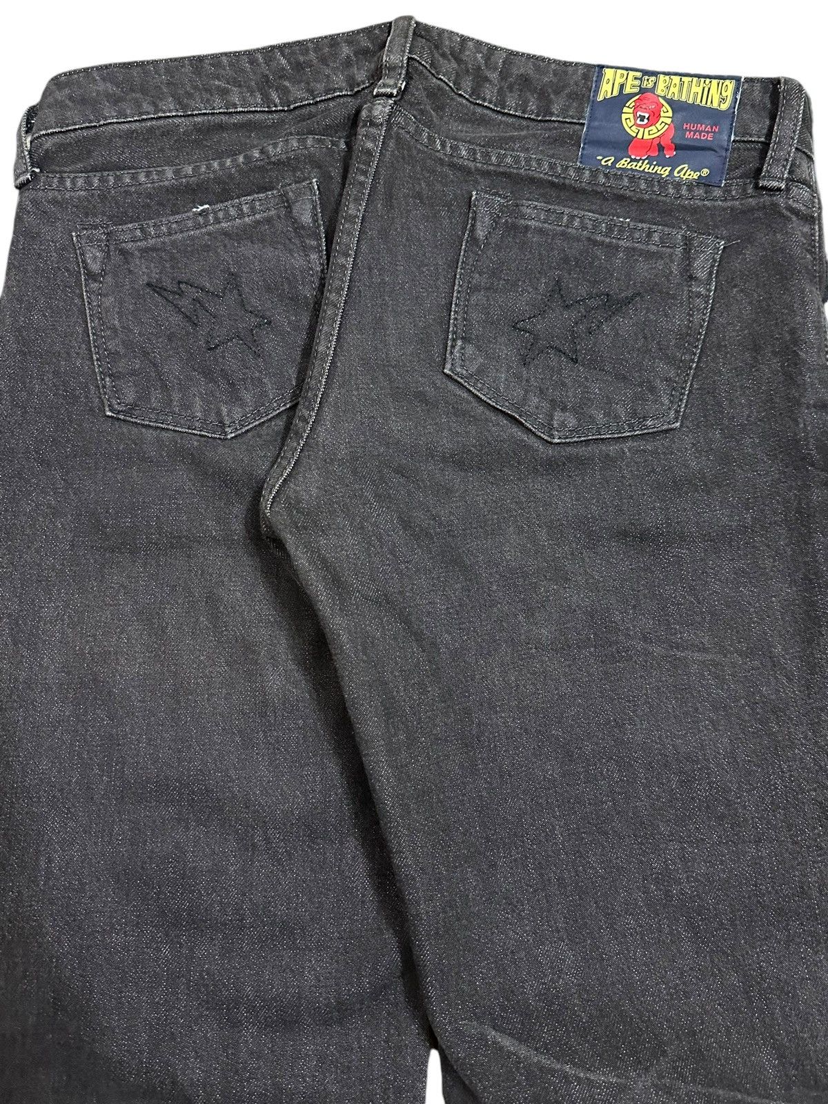 Bape Japan Bathing Ape Bape Star Faded Wash Style Jeans Size US 30 / EU 46 - 4 Thumbnail