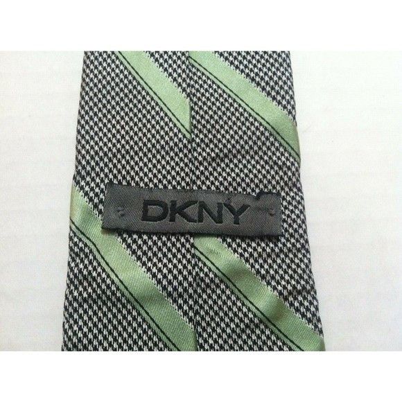 DKNY DKNY MENS NEW GRAY 100%SILK STRIPED TIE WIDTH: 2 7/8" Size ONE SIZE - 2 Thumbnail