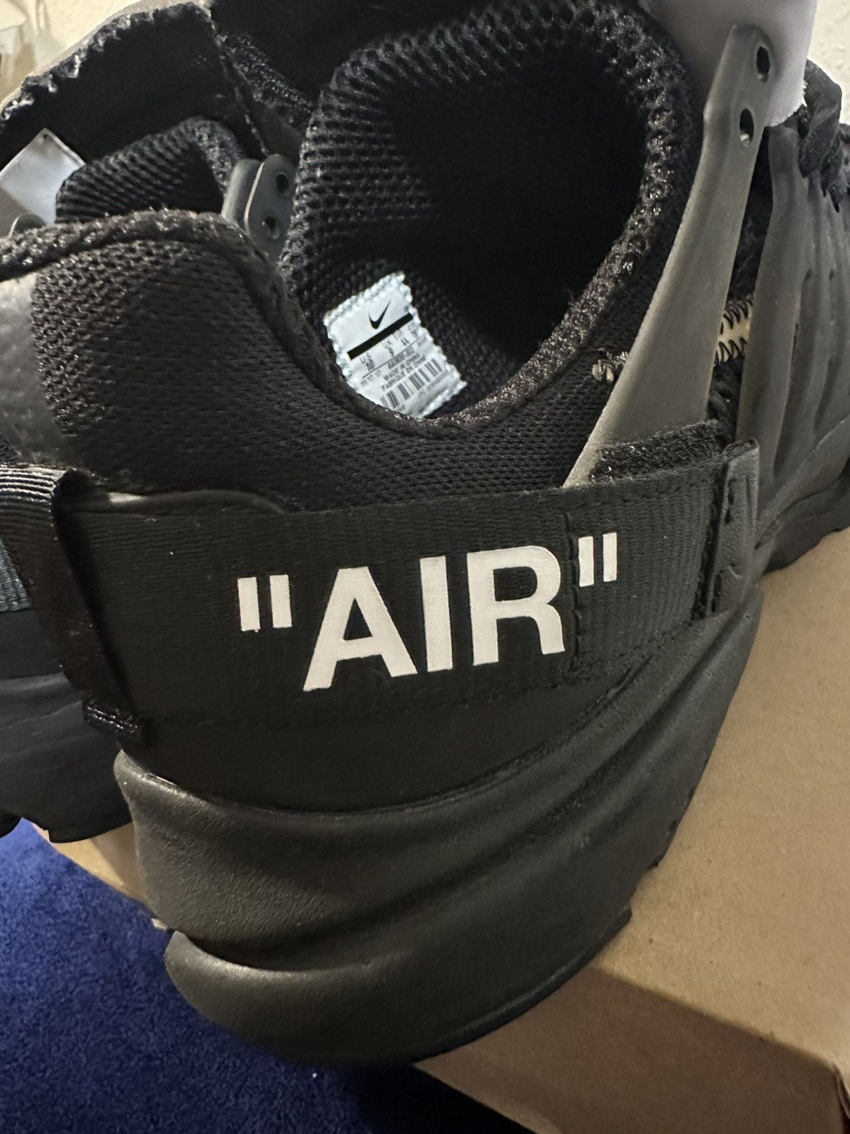 Nike × Off-White × Virgil Abloh NIKE x OFF WHITE Presto (Black) Size US 10 / EU 43 - 4 Thumbnail