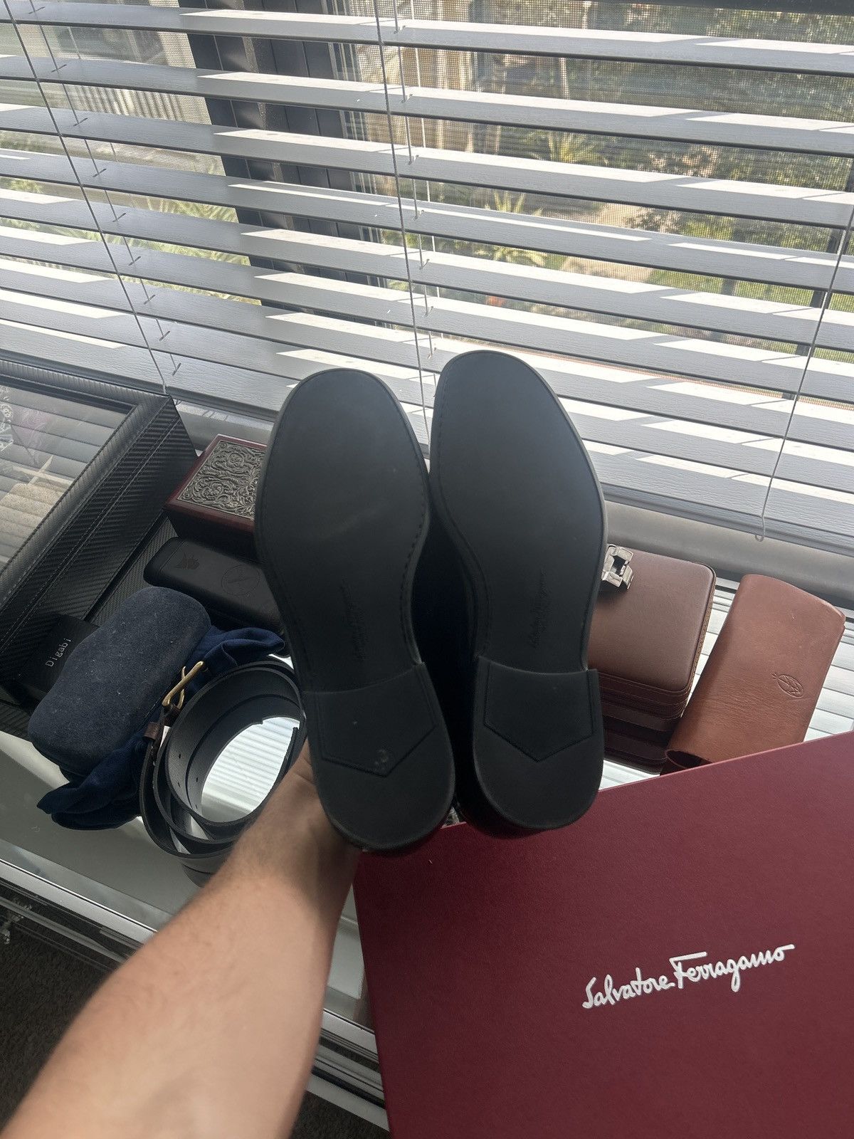 Salvatore Ferragamo Salvatore Ferragamo Grazioso 2 Patent Leather Loafers Size US 8 / EU 41 - 5 Thumbnail