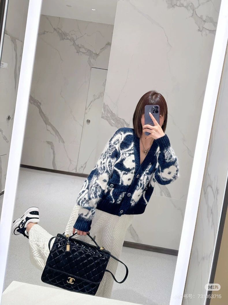 Chanel Chanel Camellia cardigan jacket 2503-Nextarrow Size XS / US 0-2 / IT 36-38 - 9 Thumbnail