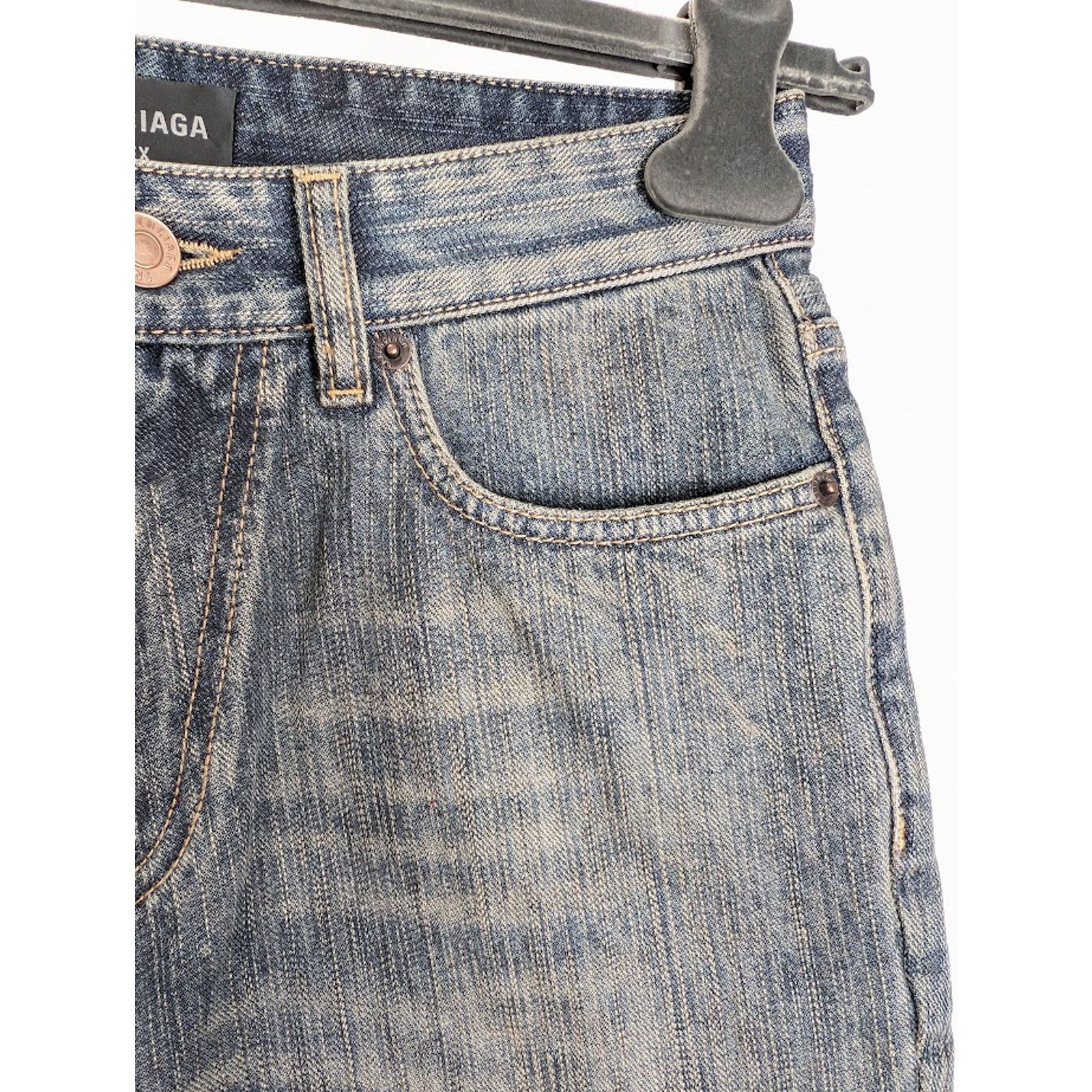 Balenciaga o1rshd1 Denim Shorts in Light Blue Size US 32 / EU 48 - 5 Thumbnail