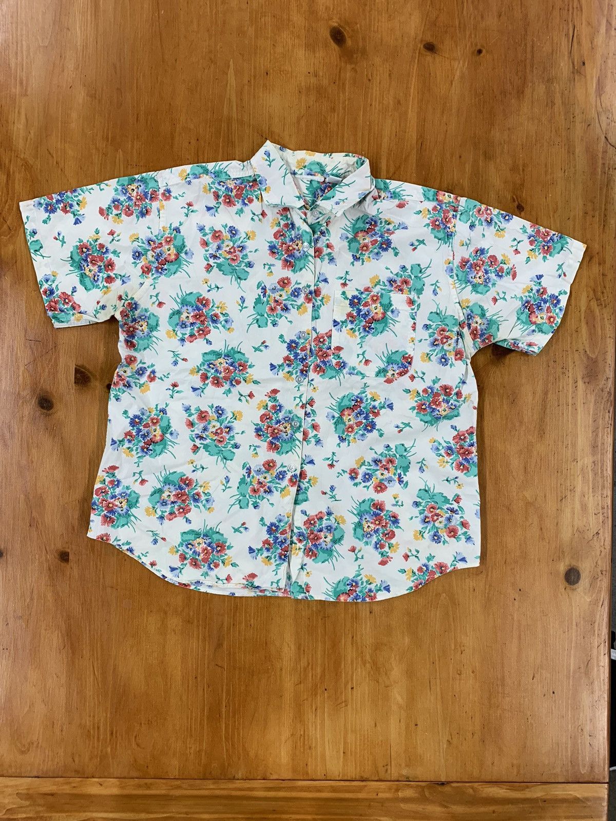 Vintage Vintage Floral Bouquet Button Up Size US XL / EU 56 / 4 - 1 Thumbnail