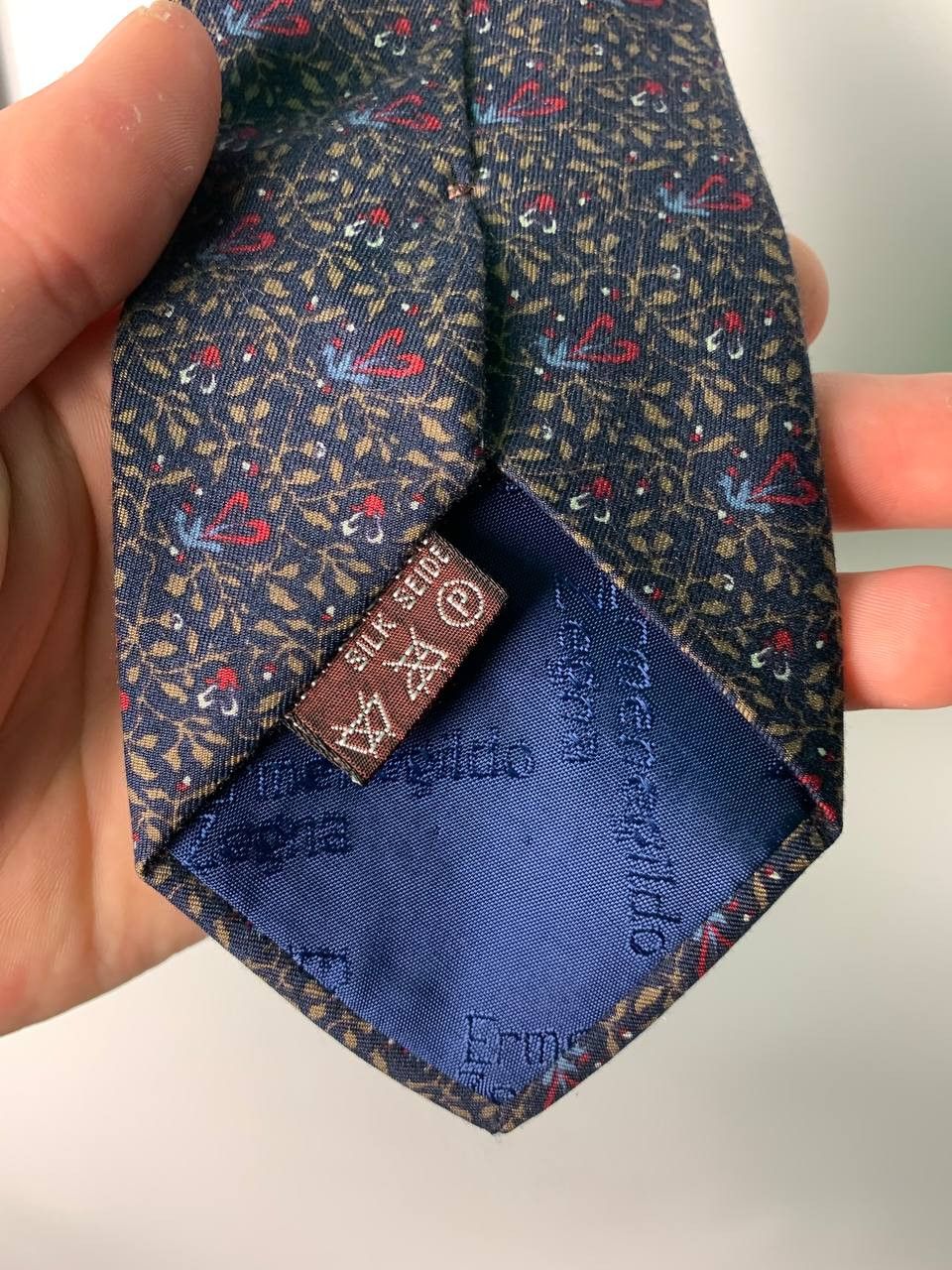 Ermenegildo Zegna Vintage luxury designer Ermenegildo Zegna silk tie Size ONE SIZE - 4 Thumbnail