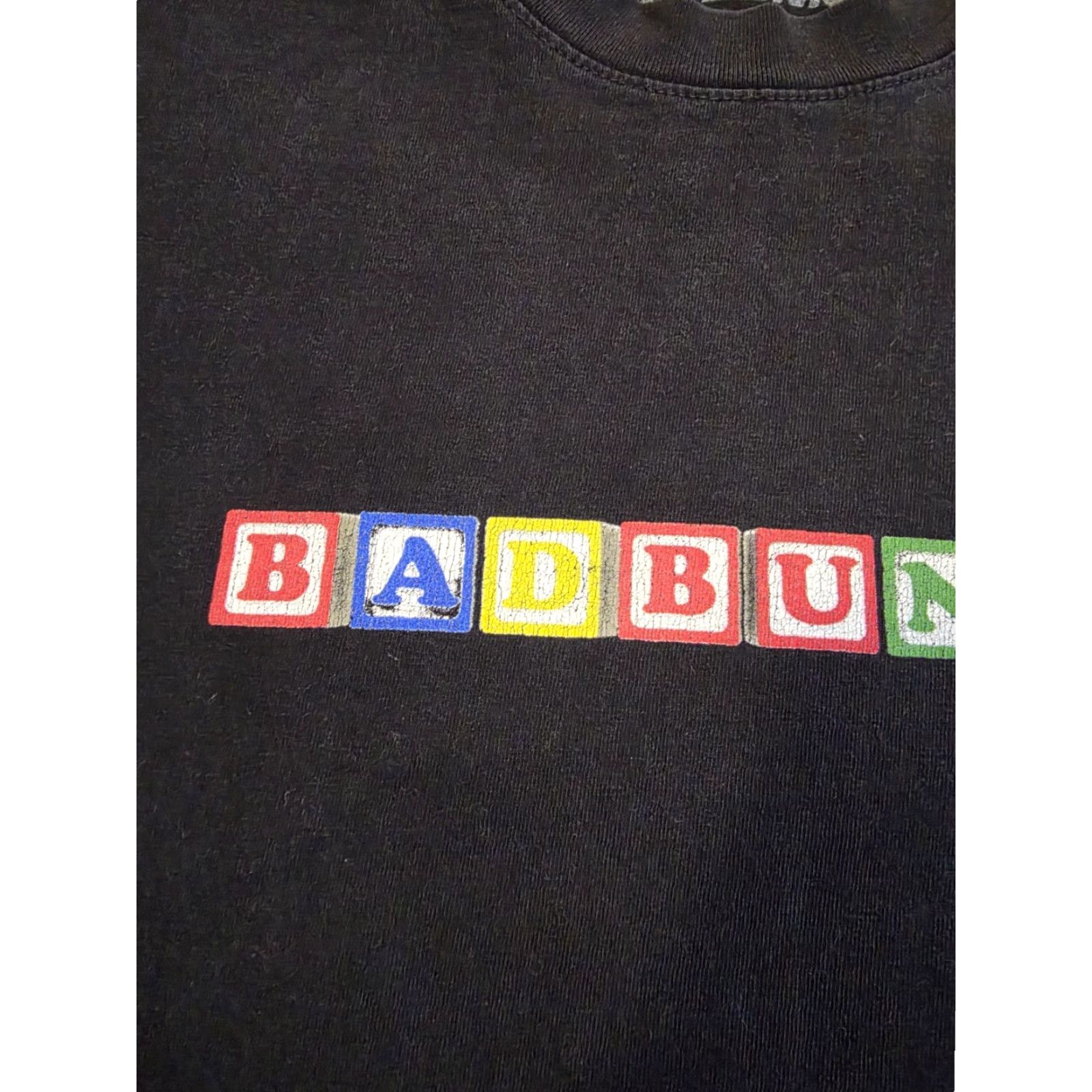 Doublet Bad Bunny YHLQMDLG Blocks Tour T Shirt Double-Sided Black Adult Medium Size US M / EU 48-50 / 2 - 3 Thumbnail