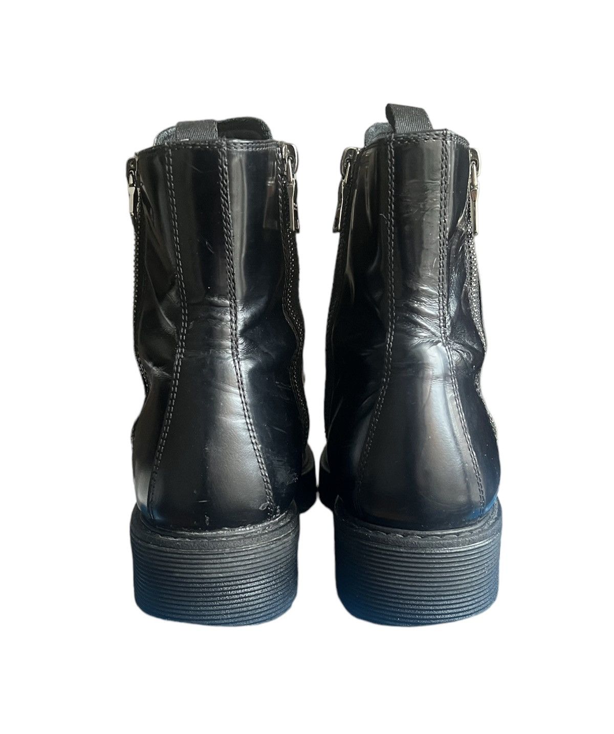 Prada Double Zip Leather Ranger Boots Size US 7.5 / EU 40-41 - 4 Thumbnail