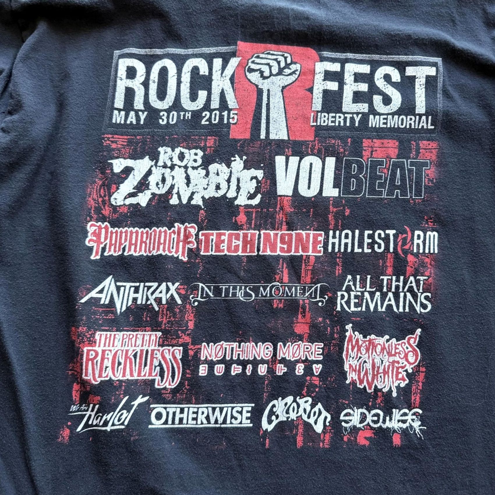 Nike Nike Rockfest 2015 Band Tee Shirt Mens XL Black Short Sleeve Crew Neck Cotton Graphic Print Rock, Music, Concert, Festival, Skull Mens Size US XL / EU 56 / 4 - 7 Thumbnail