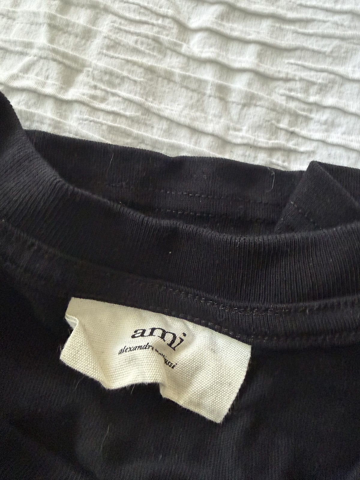 AMI Black Ami De Coeur T-Shirt Size US M / EU 48-50 / 2 - 5 Thumbnail