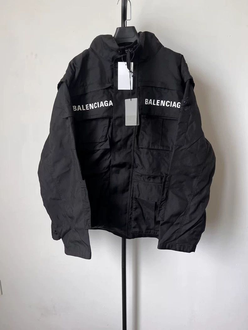 Balenciaga Balenciaga Solid Letter Pocket Long Sleeve Regular Jacket Size US M / EU 48-50 / 2 - 1 Thumbnail