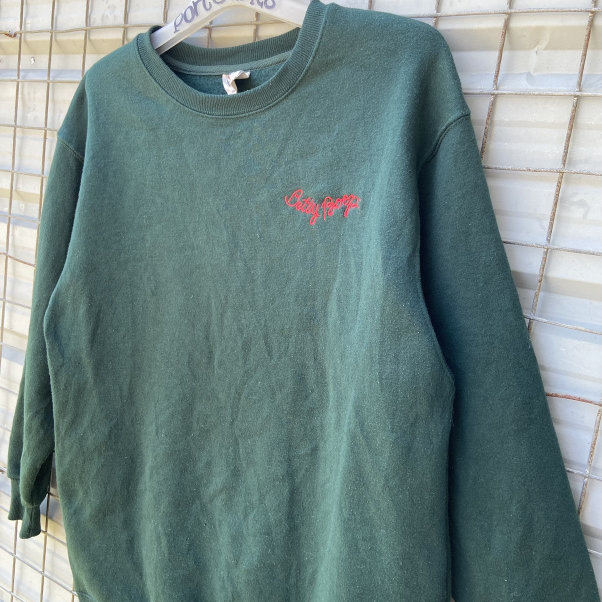 image of Cartoon Network Betty Boops Nice Design Sweatshirt in Green, Men's (Size Small)
