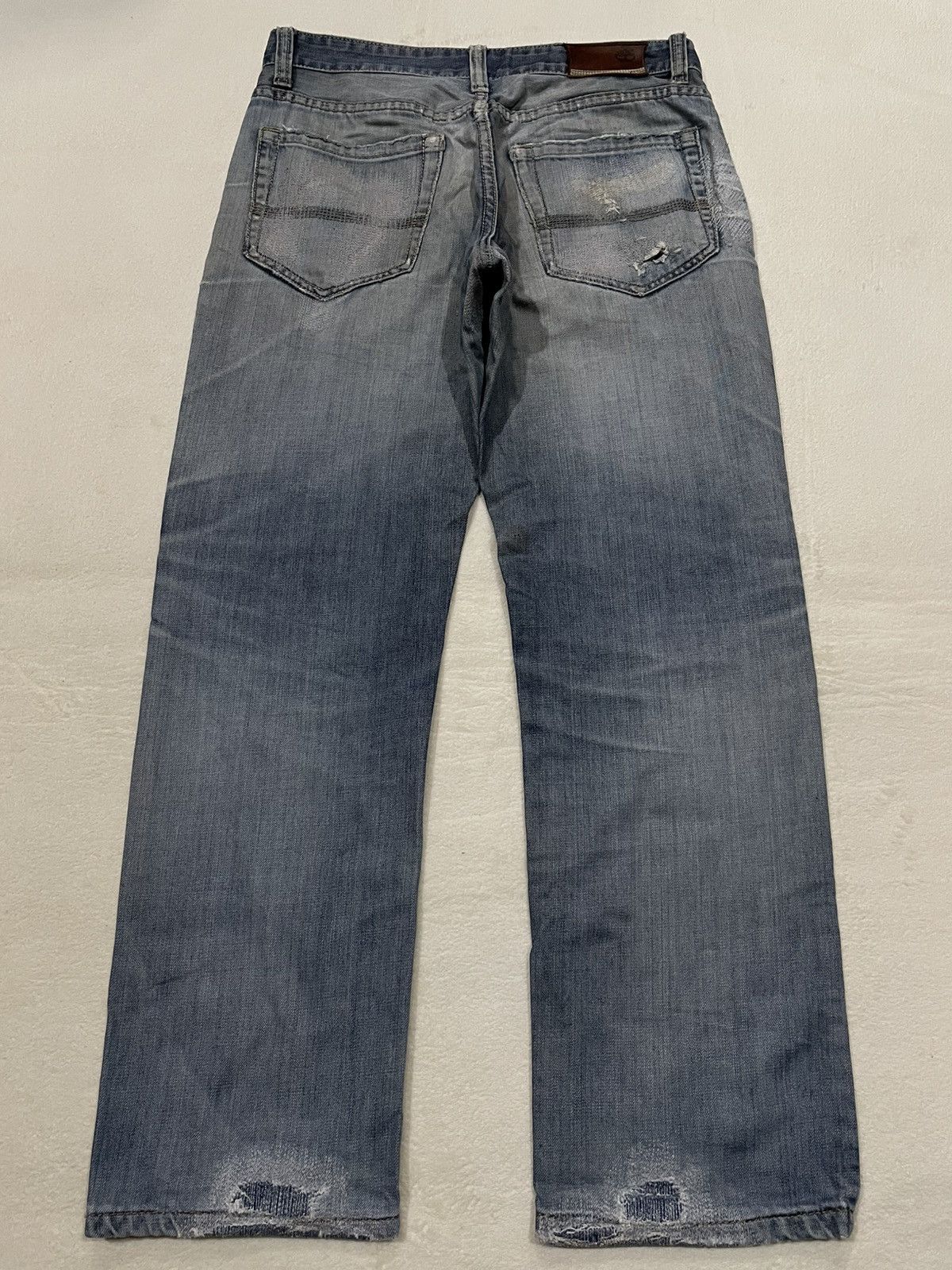 Timberland Vintage Timberland Mudwash Faded Distressed Ripped Jeans Size US 32 / EU 48 - 10 Thumbnail
