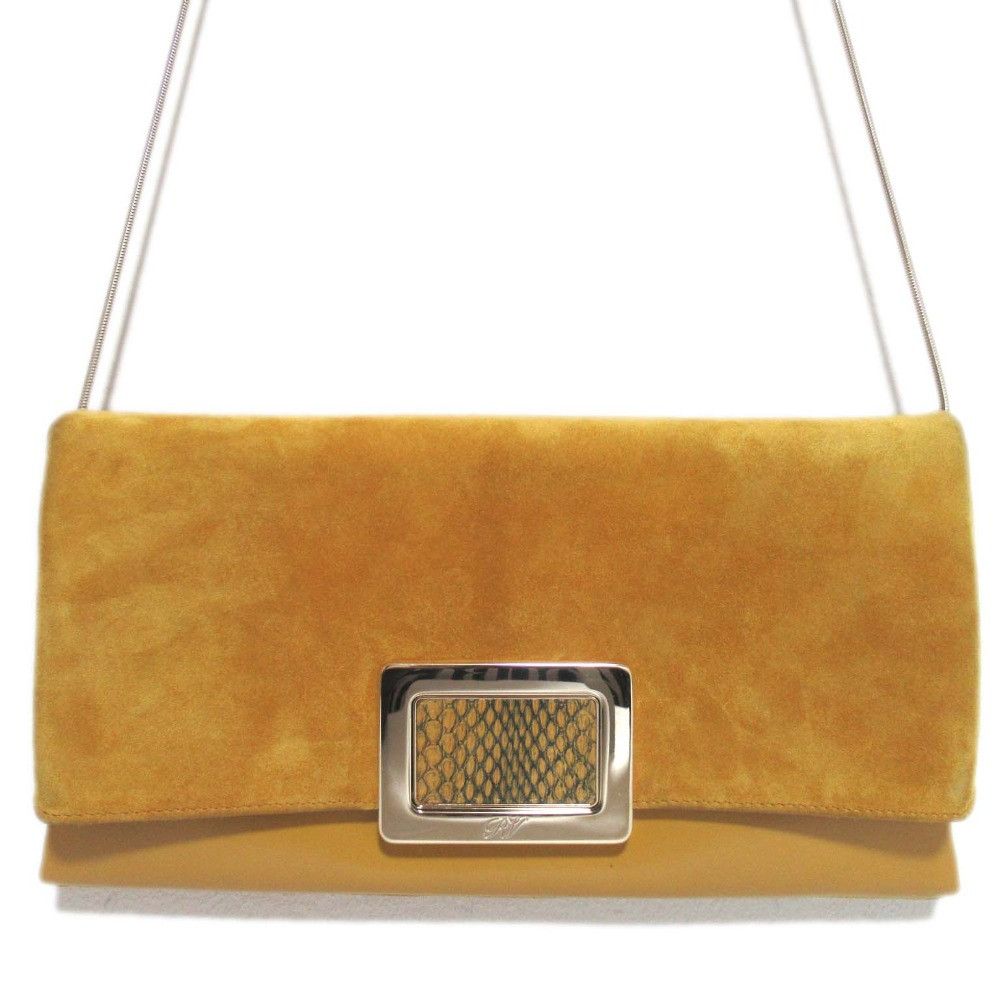 Roger Vivier Roger Vivier Roger Vivier Flap 2way Shoulder Bag Suede Leather Suede Shoulder Bag DUTY FREE for USA Size ONE SIZE - 1 Thumbnail