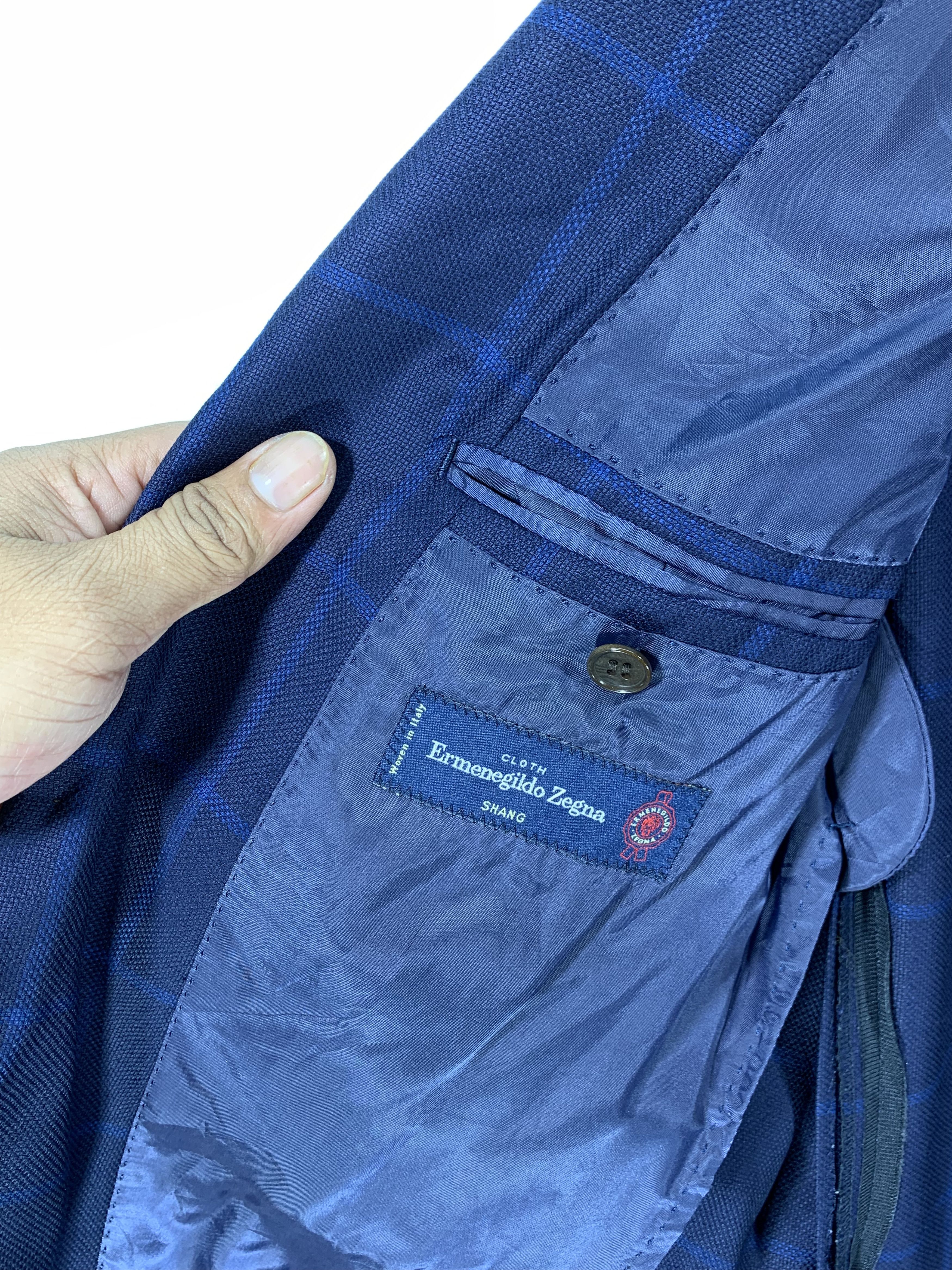 Designer × Ermenegildo Zegna × Vintage ⚡️Light Blazer Size US M / EU 48-50 / 2 - 5 Thumbnail