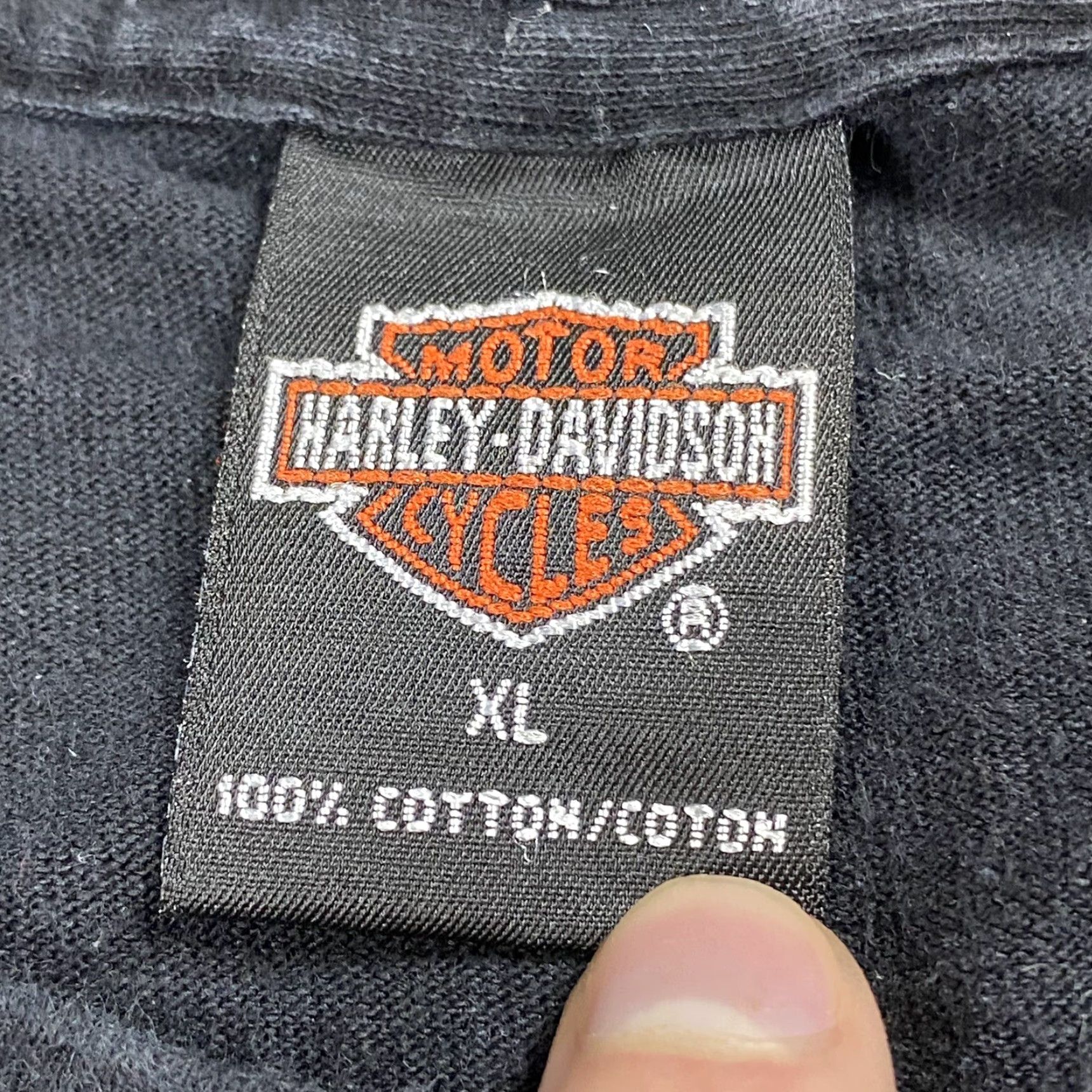 Harley Davidson VINTAGE Harley-Davidson T-Shirt Men XL Black 90s Motorcycle Biker Cape Cod Pocasett Made in USA Size US XL / EU 56 / 4 - 5 Thumbnail