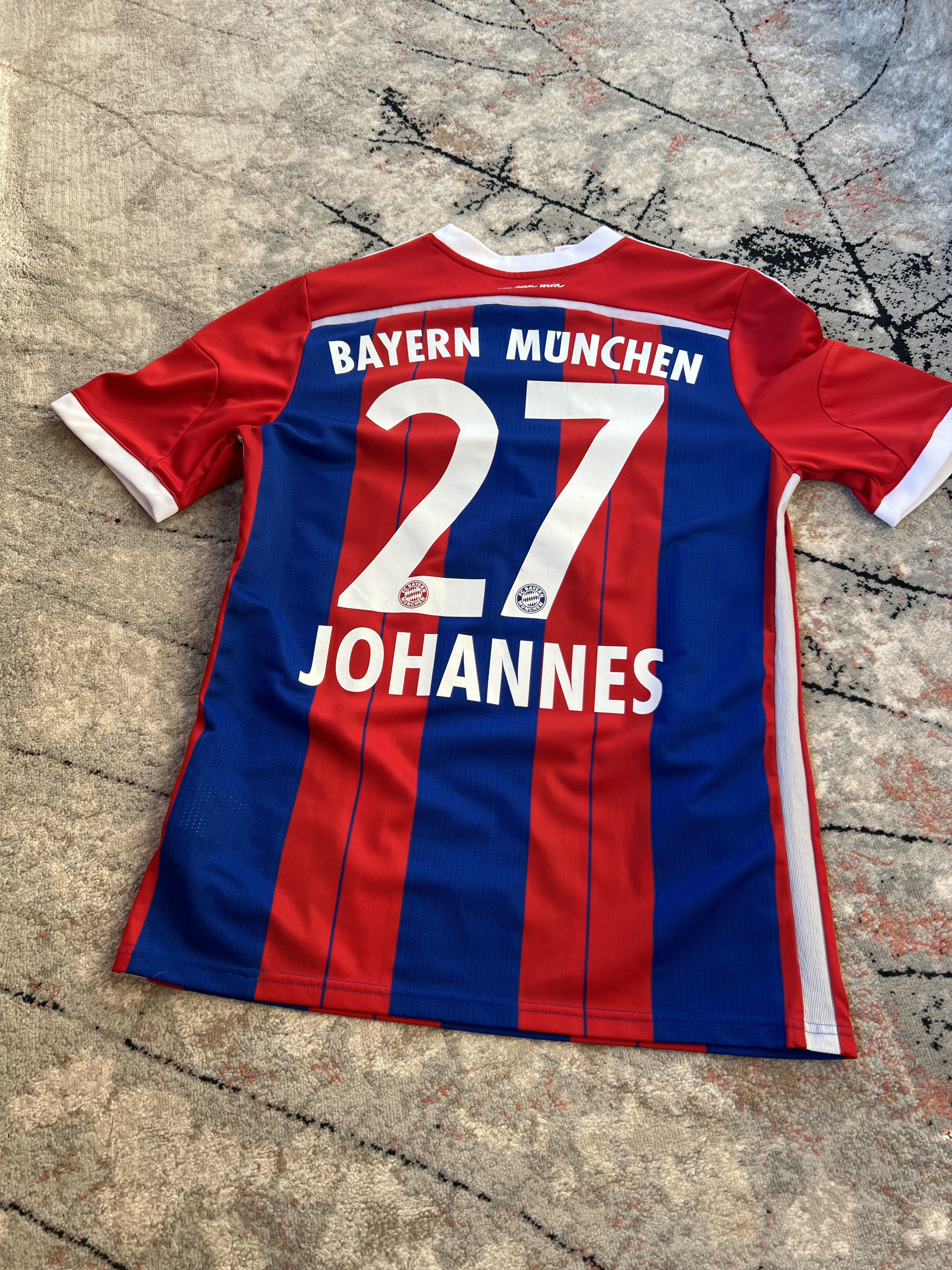 Adidas Adidas Bayern Munchen Johannes 27 Y15-16 Jersye Size US XS / EU 42 / 0 - 6 Thumbnail