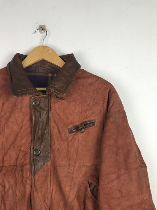 Vintage Vintage Very Rare Big L Lamb Skin Jacket | Grailed