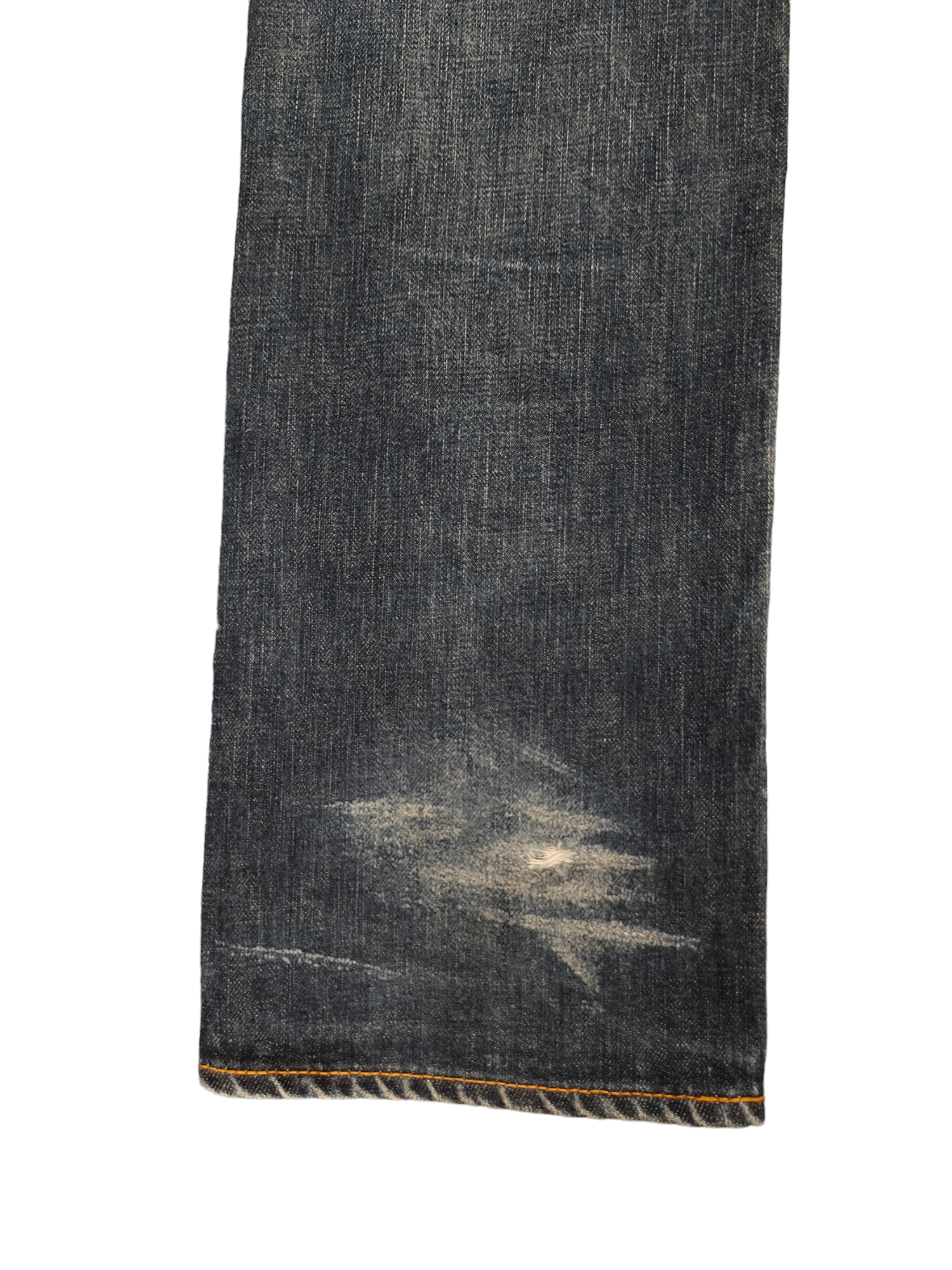Kapital Vintage 90s 45rpm Clawmark Distress Faded Long Denim Jeans Size US 28 / EU 44 - 16 Thumbnail