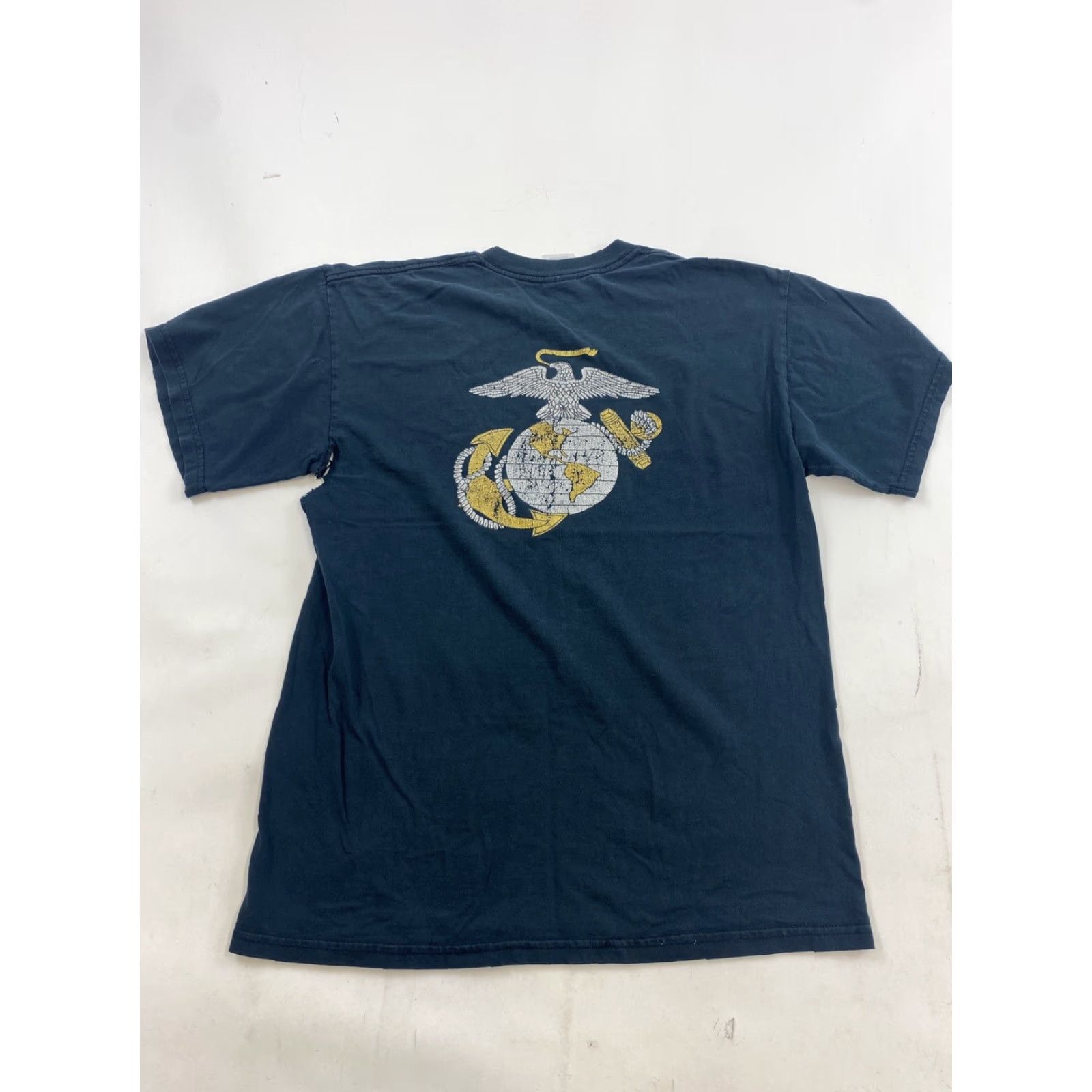 Gildan VINTAGE United States Marine Corp JROTC Shirt Mens Small Black Shirt Size US S / EU 44-46 / 1 - 4 Thumbnail