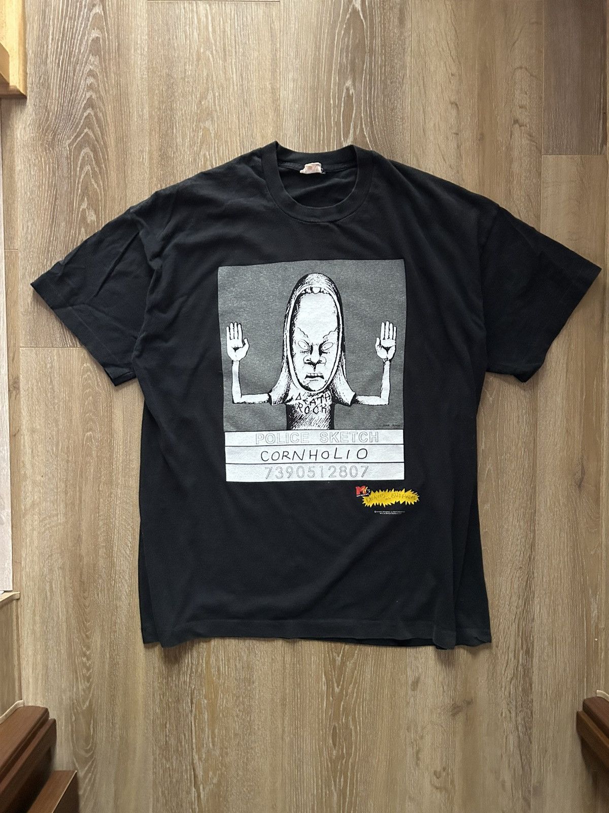 Cartoon Network Vintage 1997 Beavis and ButtHead Huh Huh MTV AOP T-shirt Size US L / EU 52-54 / 3 - 1 Thumbnail