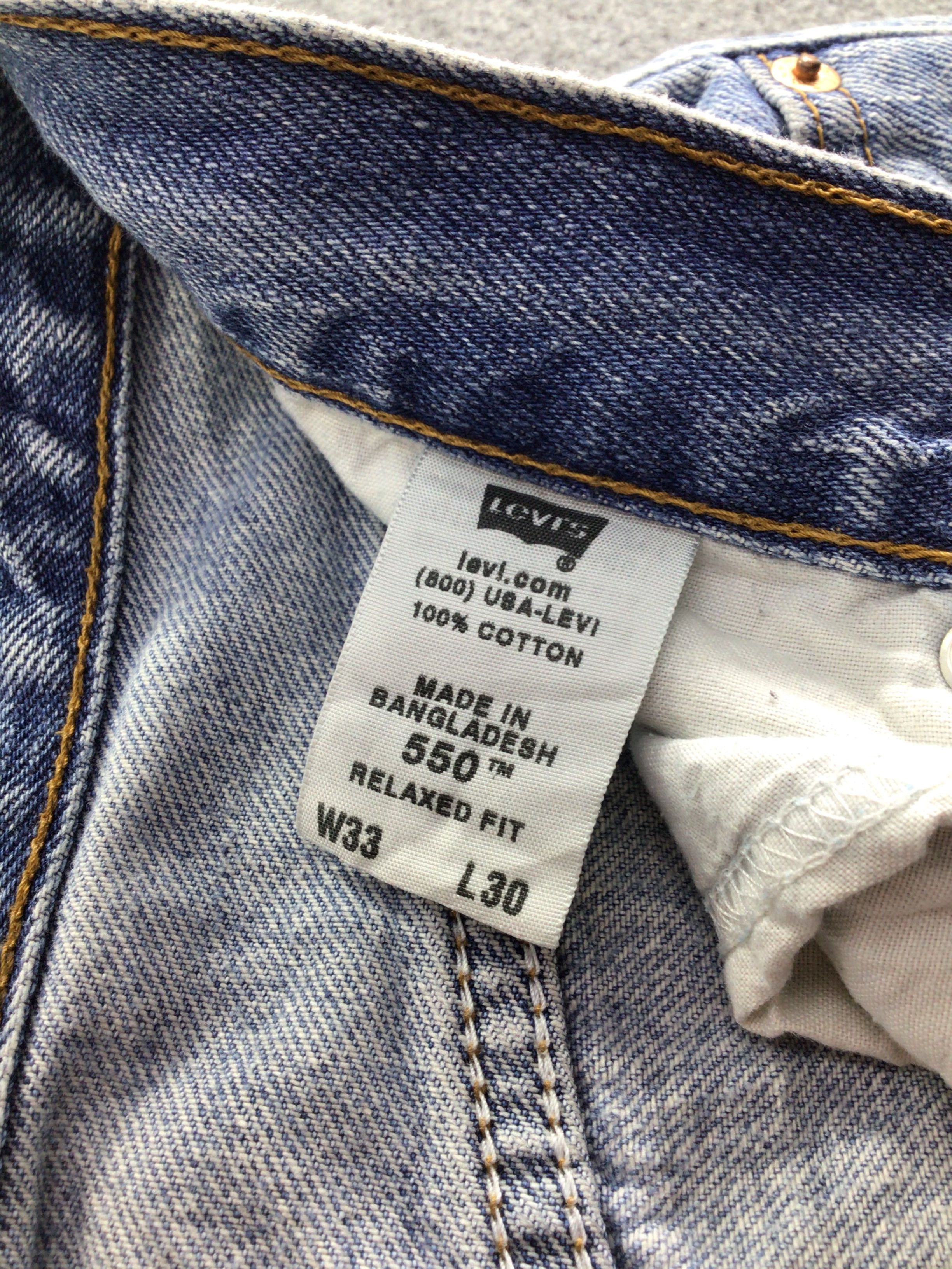 Levi's Vintage Levis 550 Jeans Medium Wash Denim -J541 Size US 33 - 9 Thumbnail