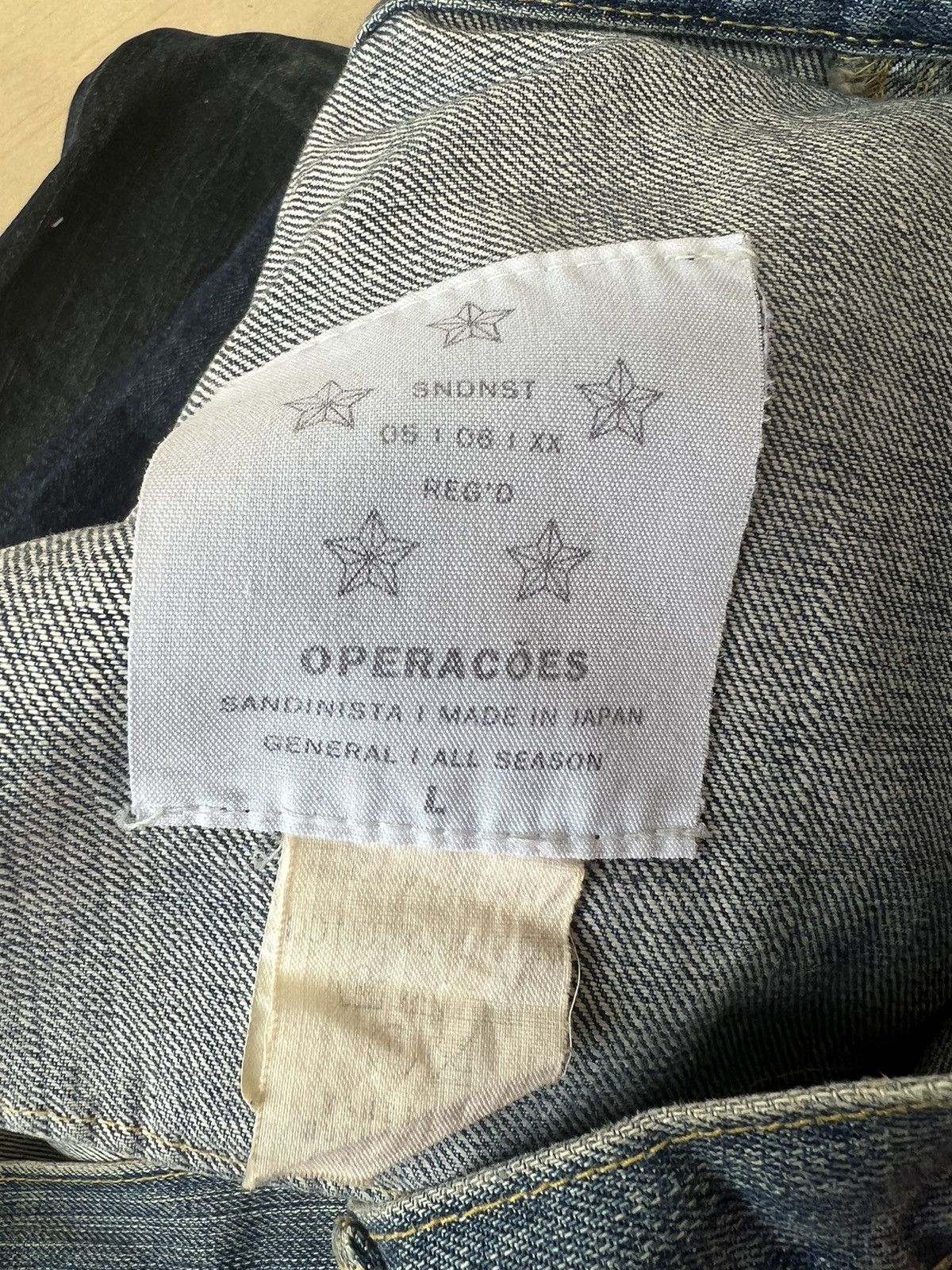 Sandinista MFG VTG 2005 Sandinista Japan Dirty Mud Denim Fatigue Jeans Size US 34 / EU 50 - 20 Thumbnail