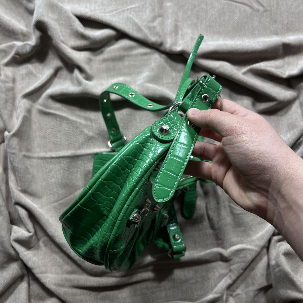 エメラルドグリーン ハンドバッグ archive city bag y2k エメラルド 