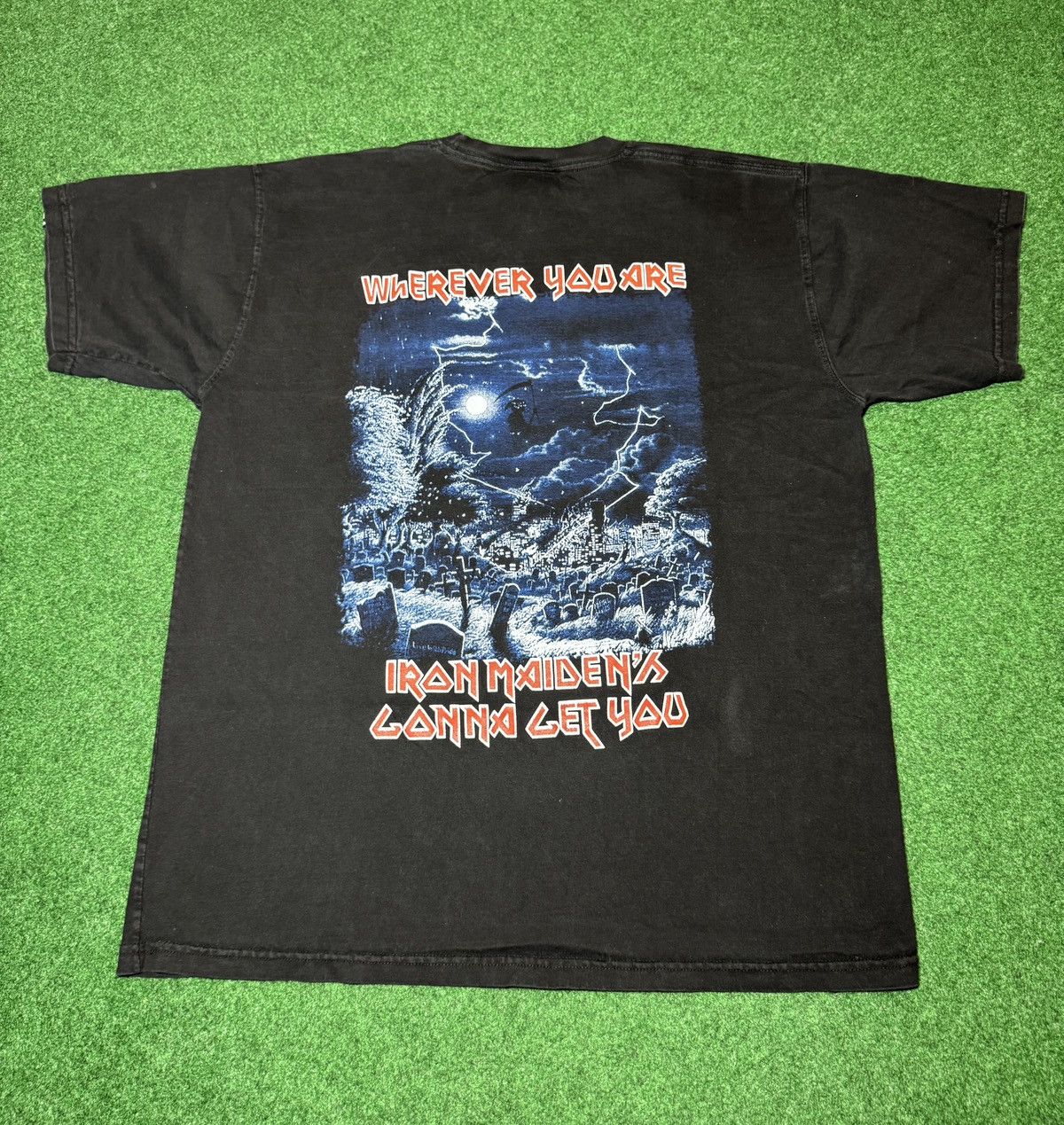 Band Tees × Vintage Vintage Y2K Iron Maiden Life After Death Metal Band T Shirt Size US L / EU 52-54 / 3 - 3 Thumbnail